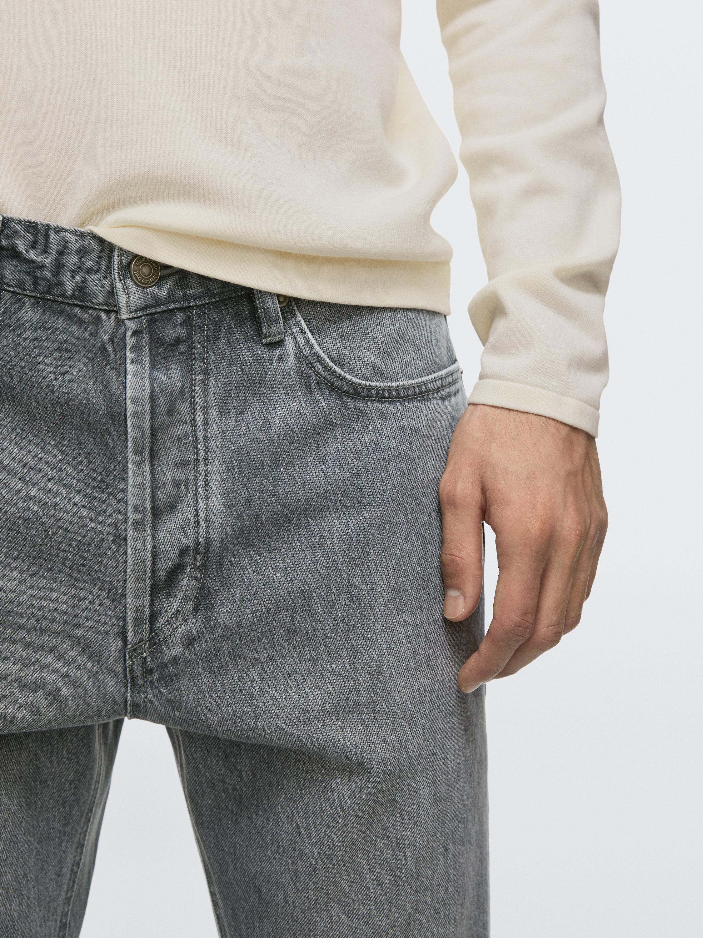 Straight-leg jeans — BLUISH GREY