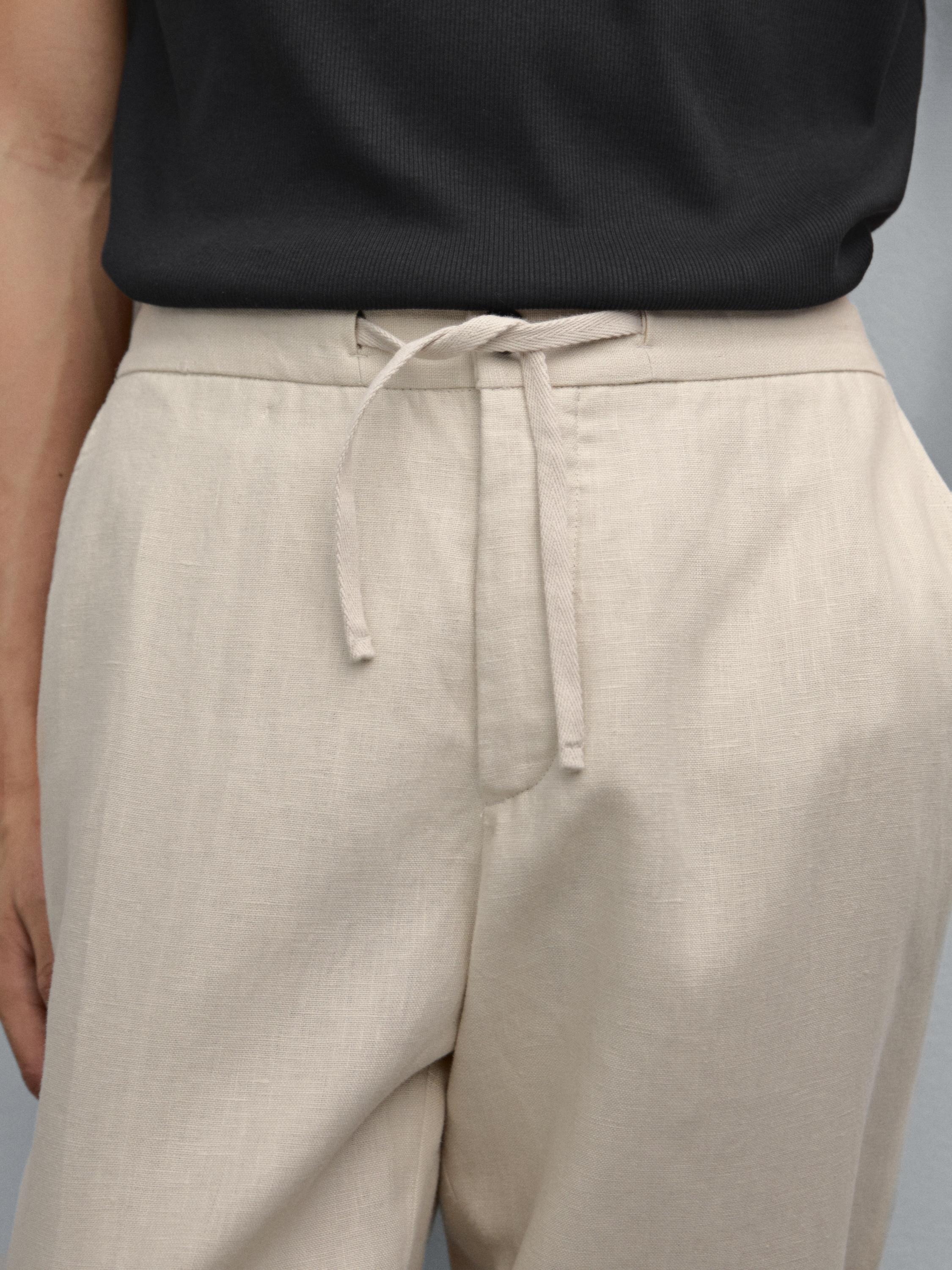 Leichte Hose aus 100 % Leinen