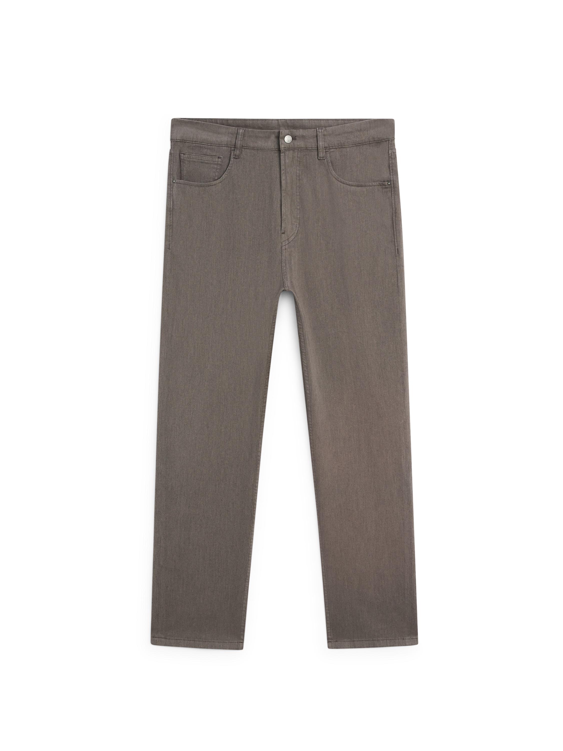Tapered fit jeans — Greyish green