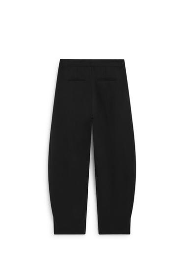 Barrel fit tailored pants with darts - LIMITED EDITION — BLACK 7