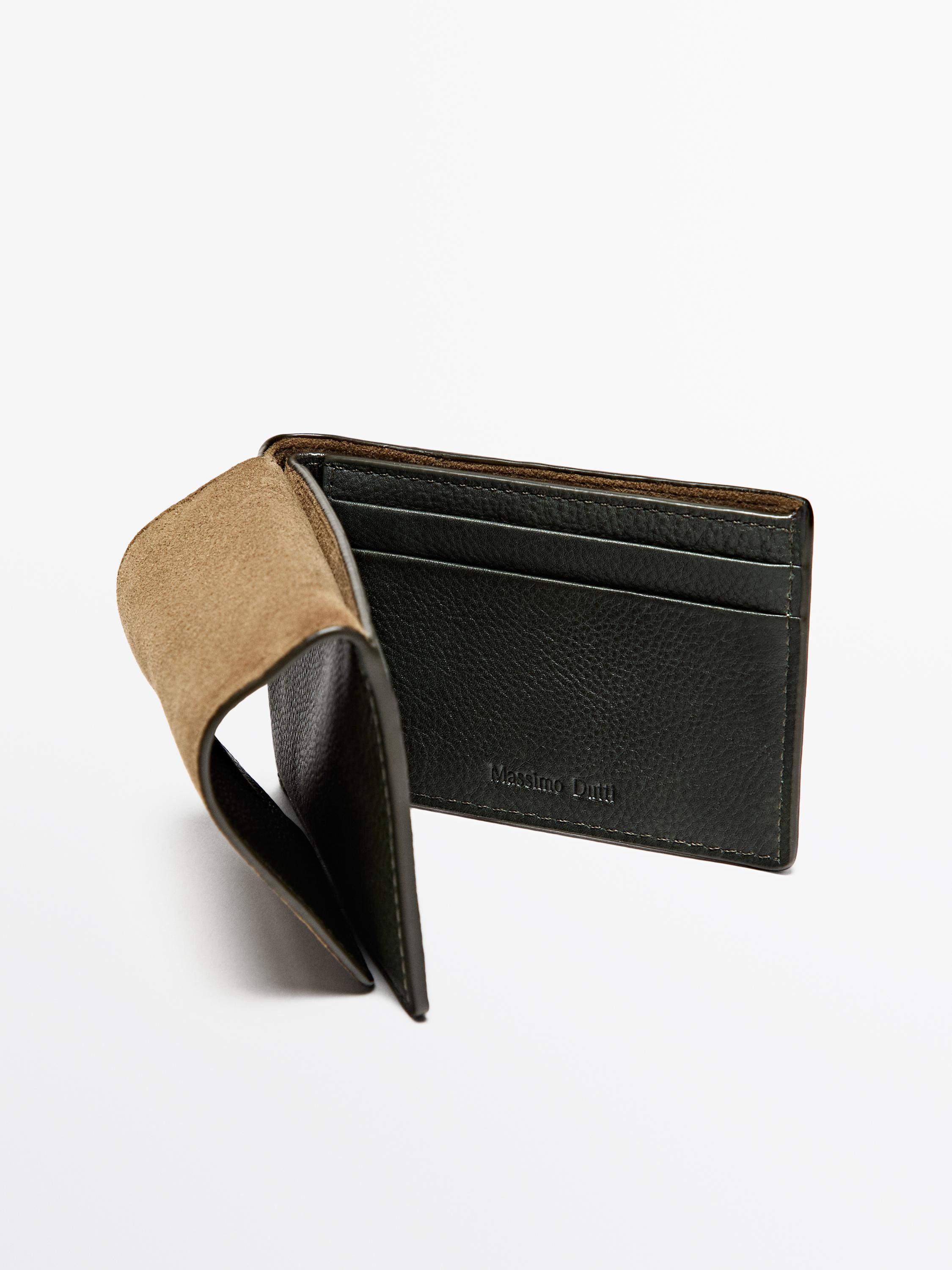 Nappa leather wallet — GREEN
