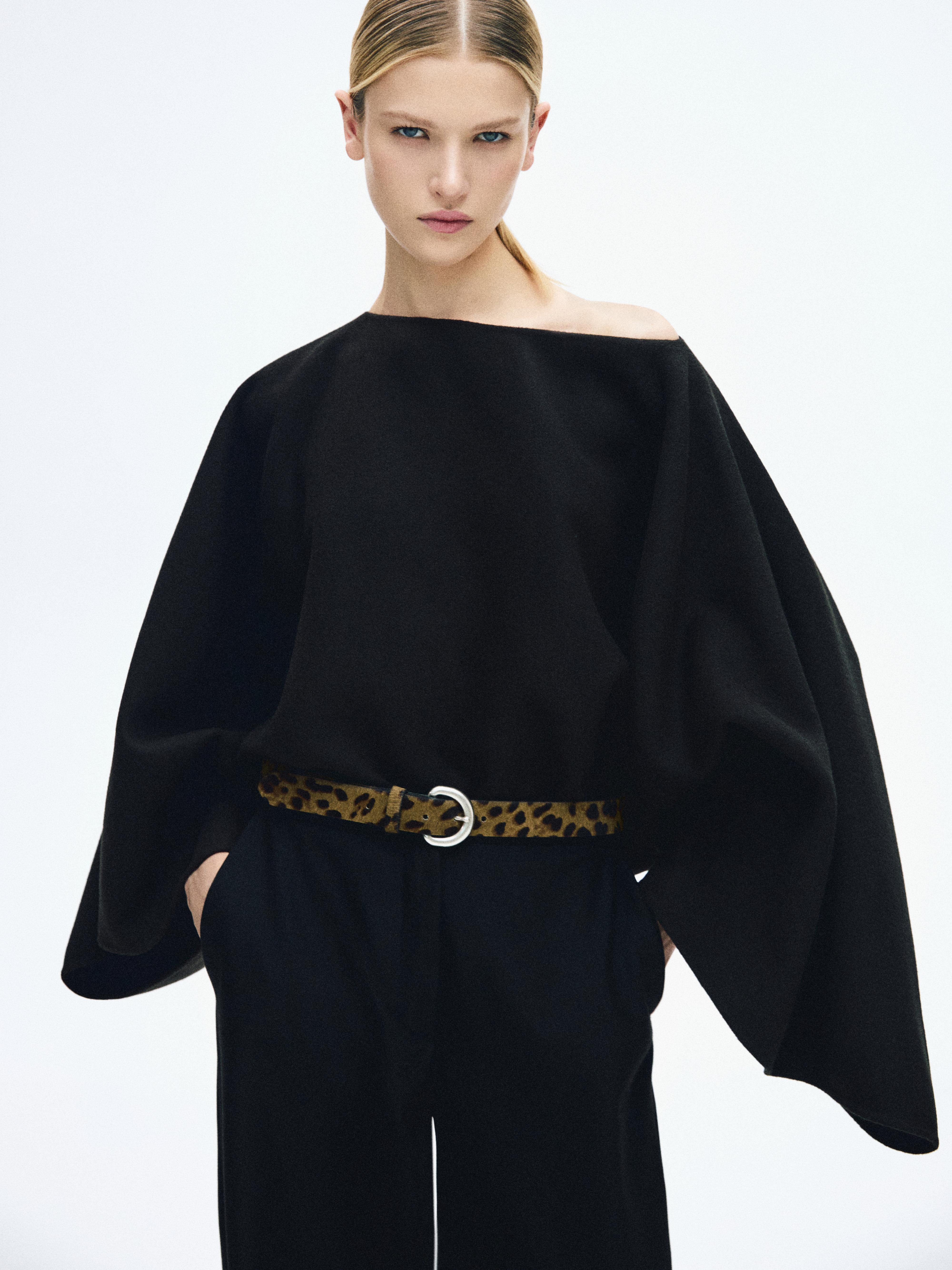 Curea leopard din piele