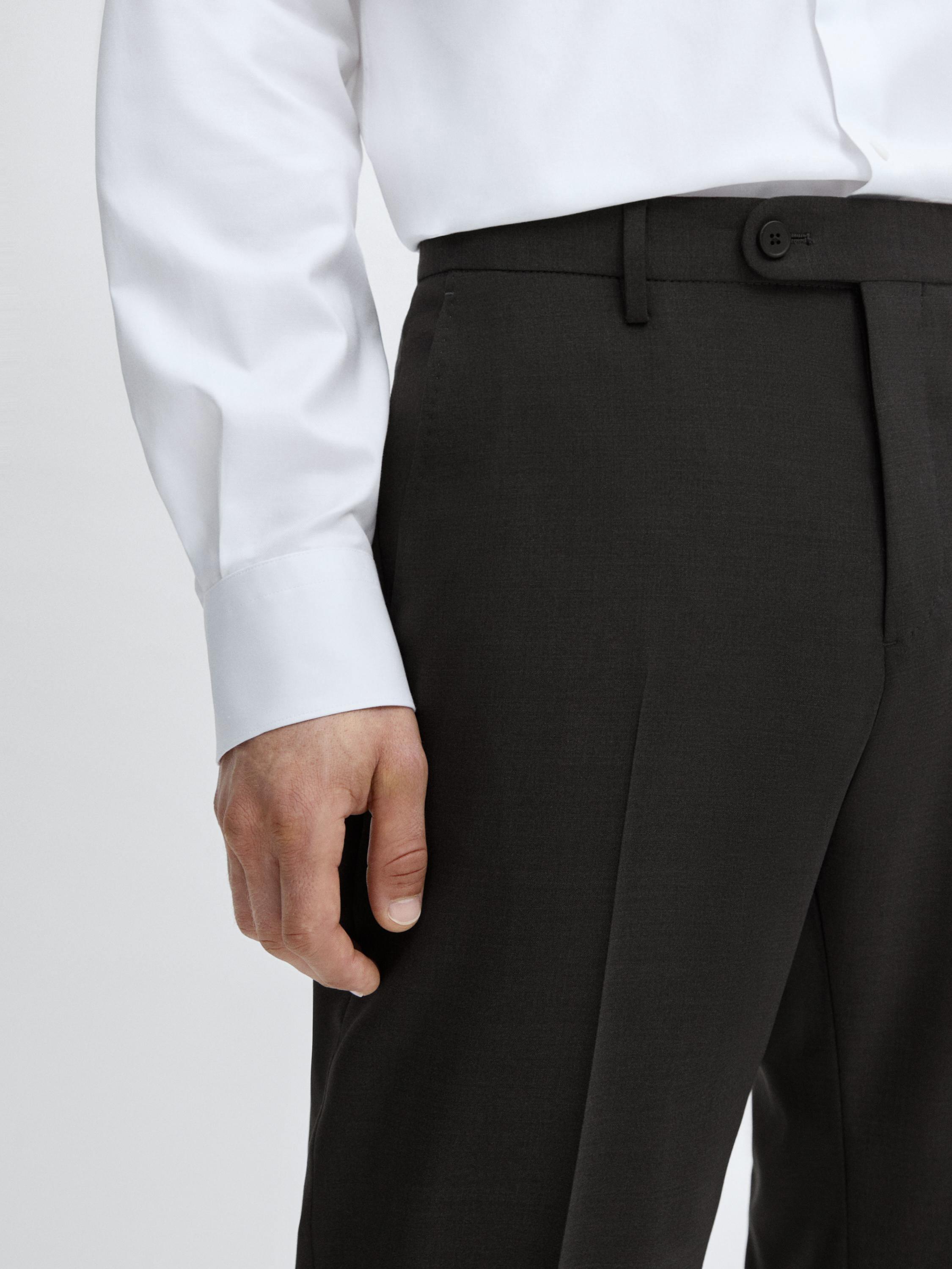 100% wool suit trousers