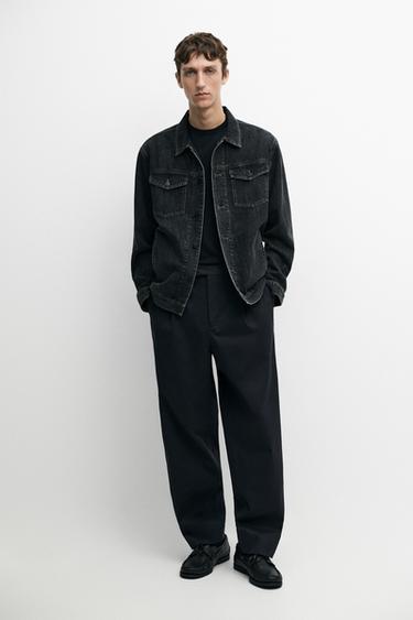 Regular Fit Cotton Denim Jacket — INDIGO 1