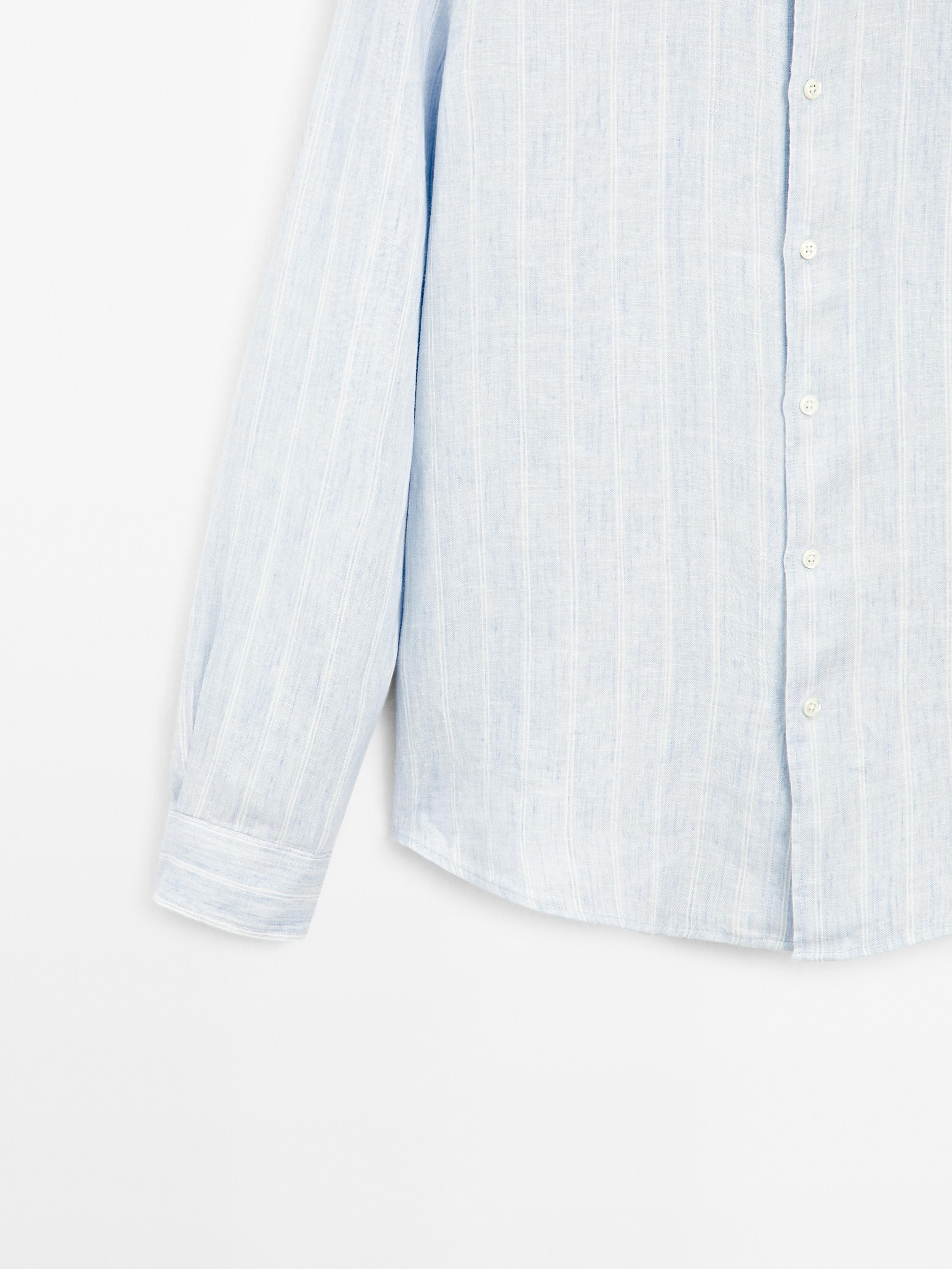 Regular fit кошула со двојни риги