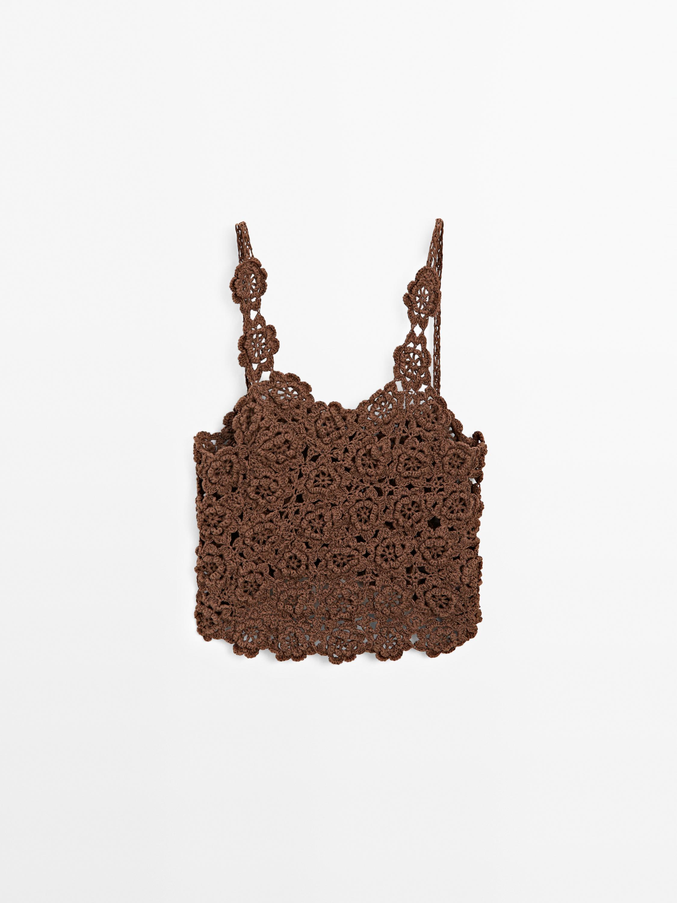 Top crochet fleurs - Studio