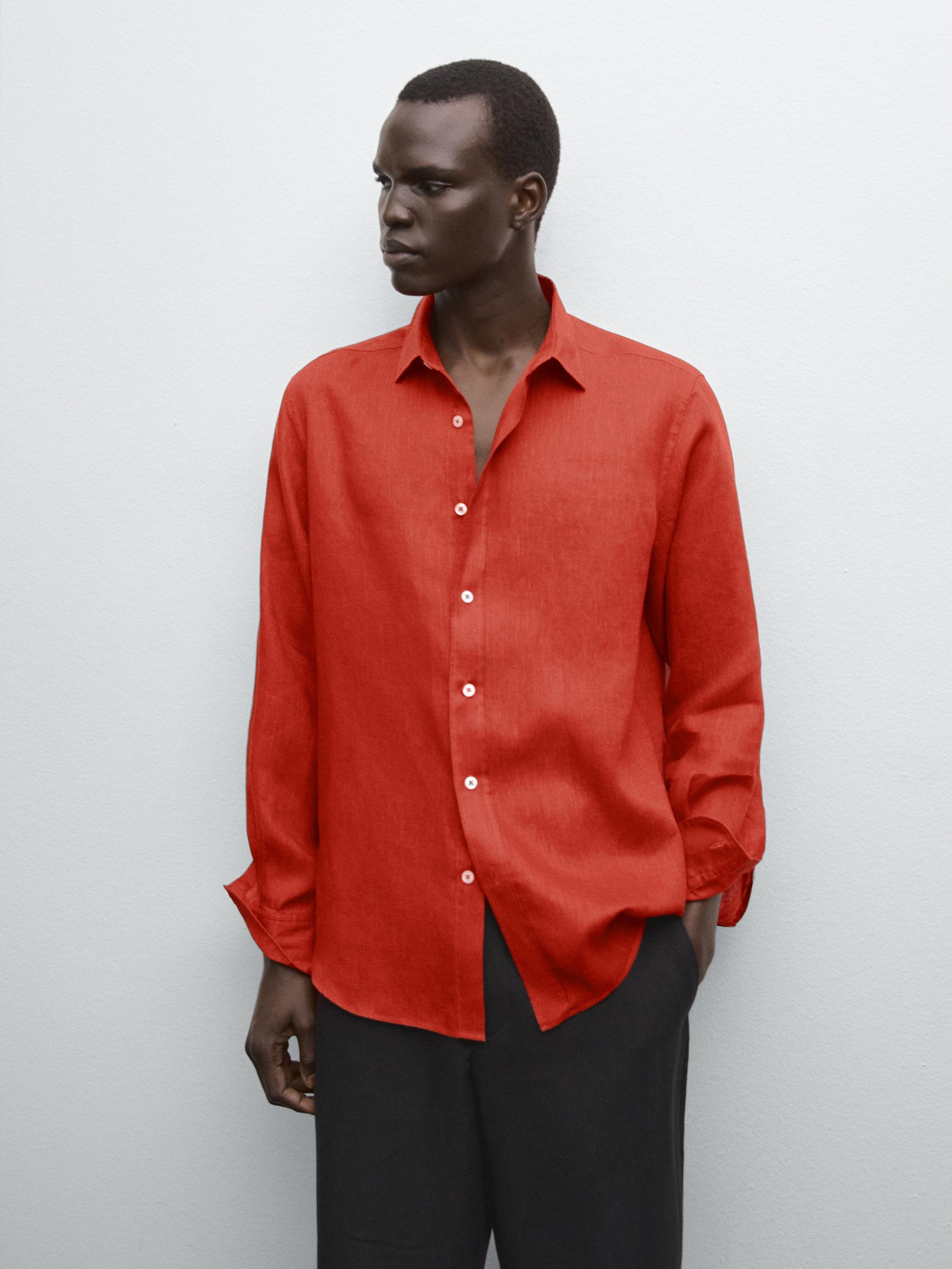 Chemise slim 100 % lin