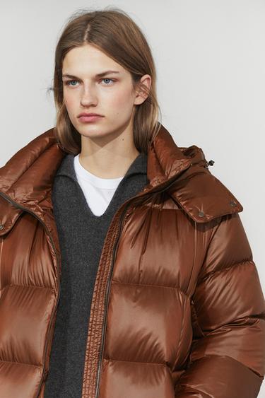 Satin down jacket — Caramel 5