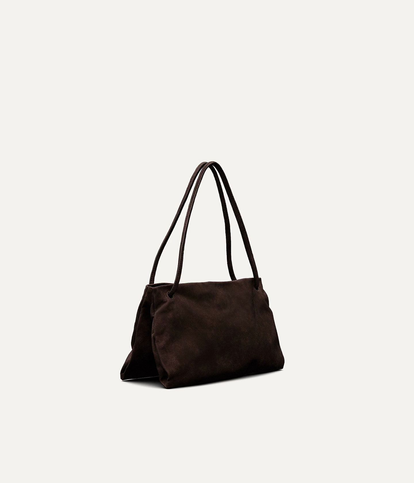 Leather and split leather medium bag with compartments