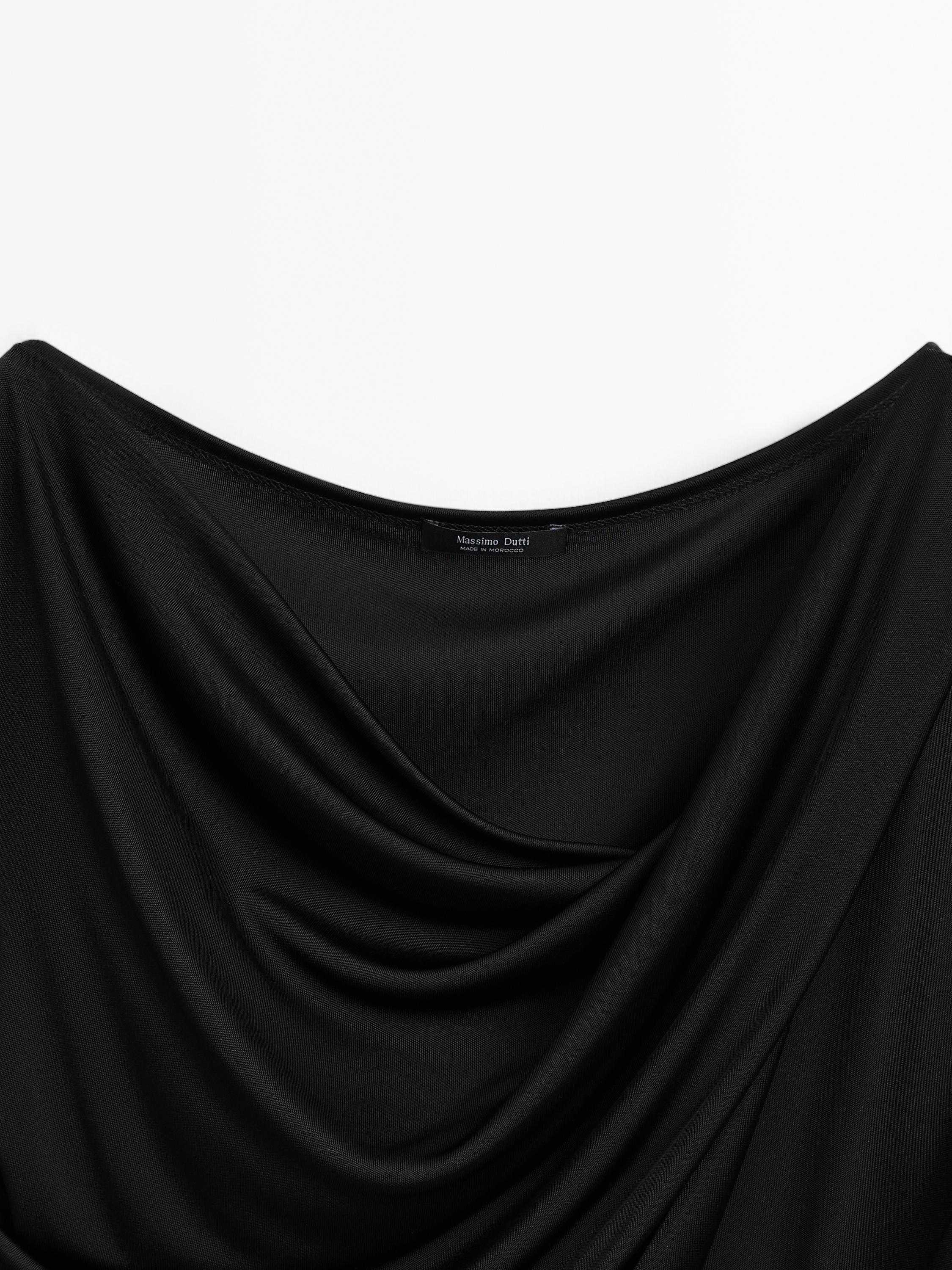 Top with draped detail
