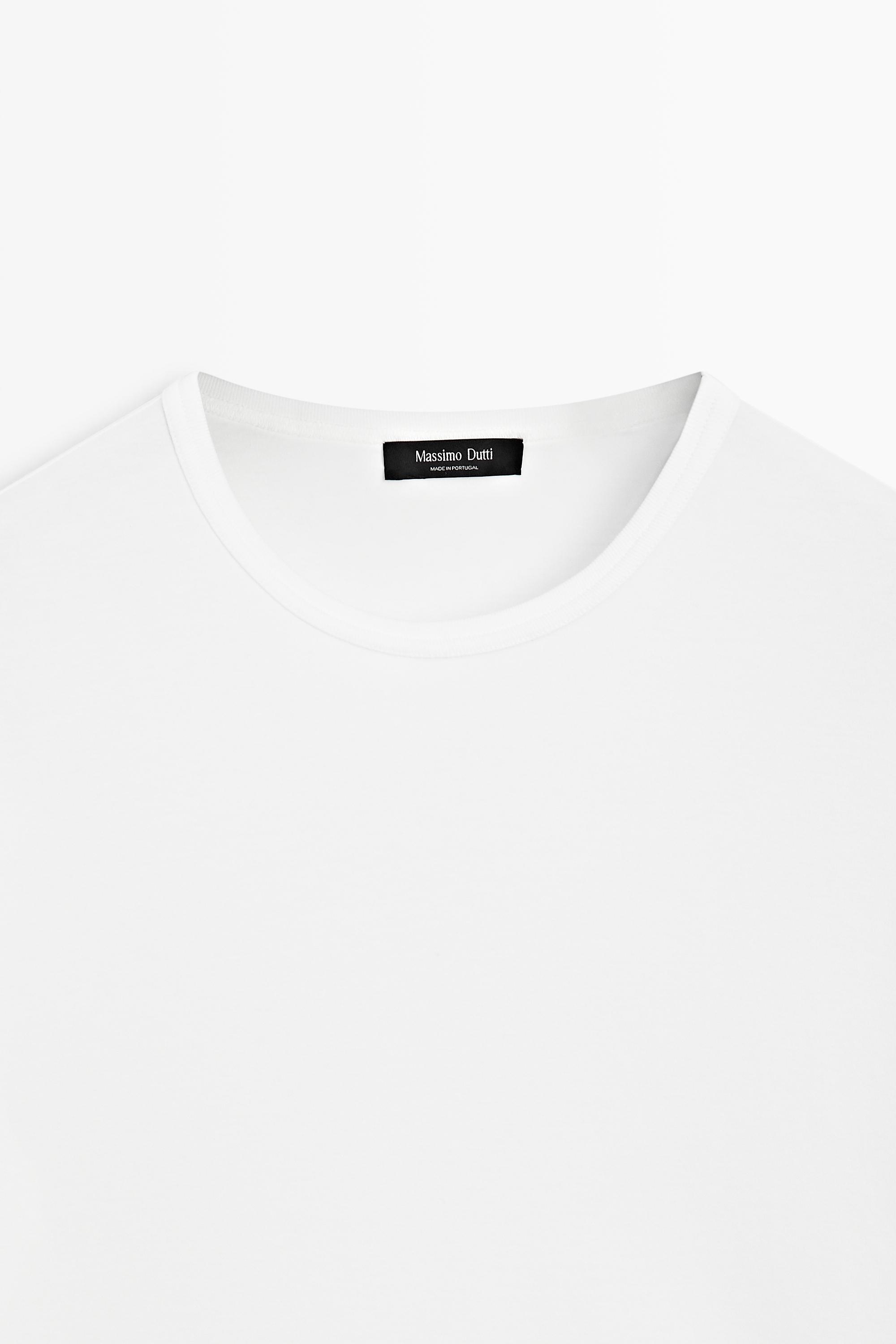 100% Cotton Short-Sleeve T-Shirt — WHITE