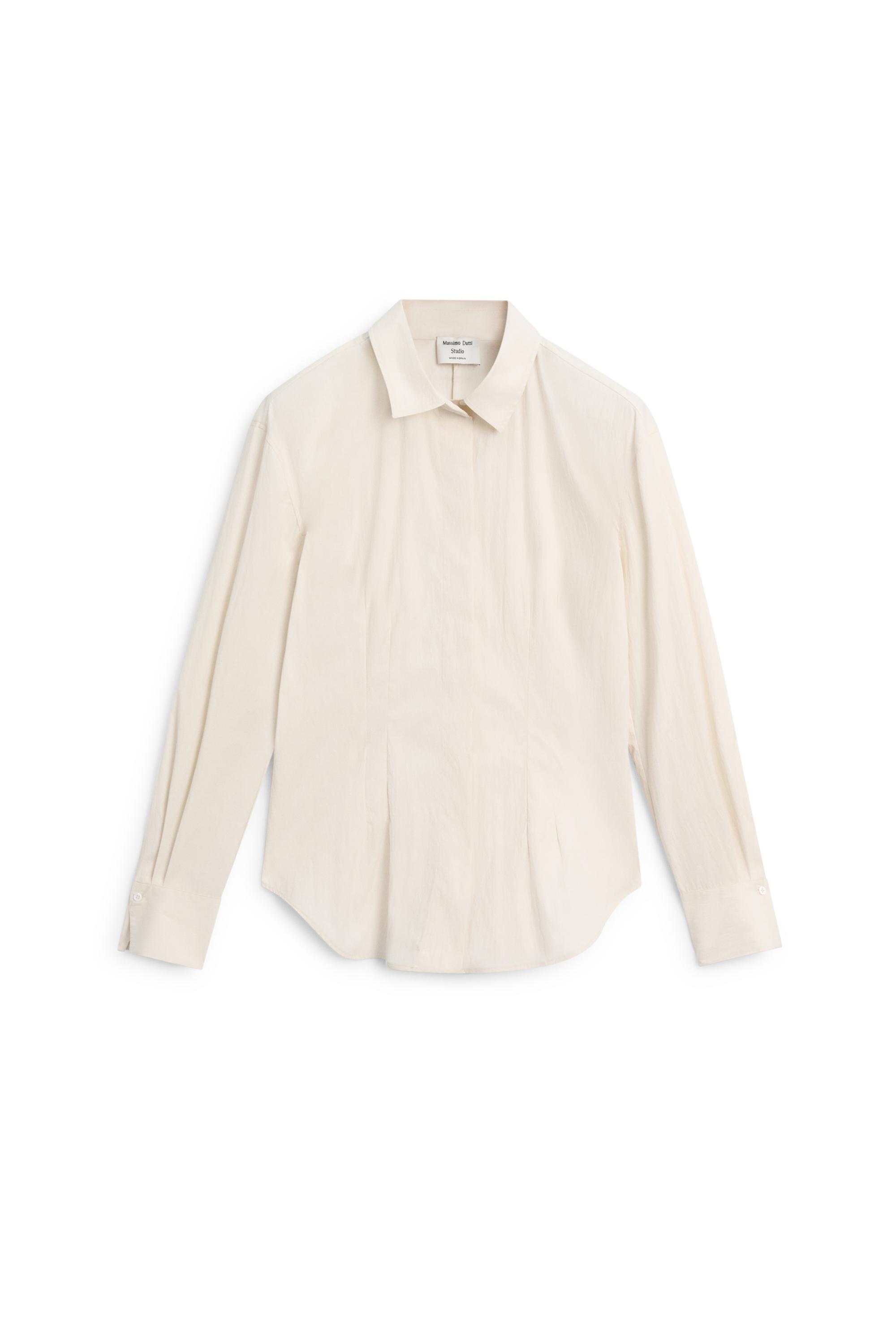 Shirt with seam details - STUDIO — Beige