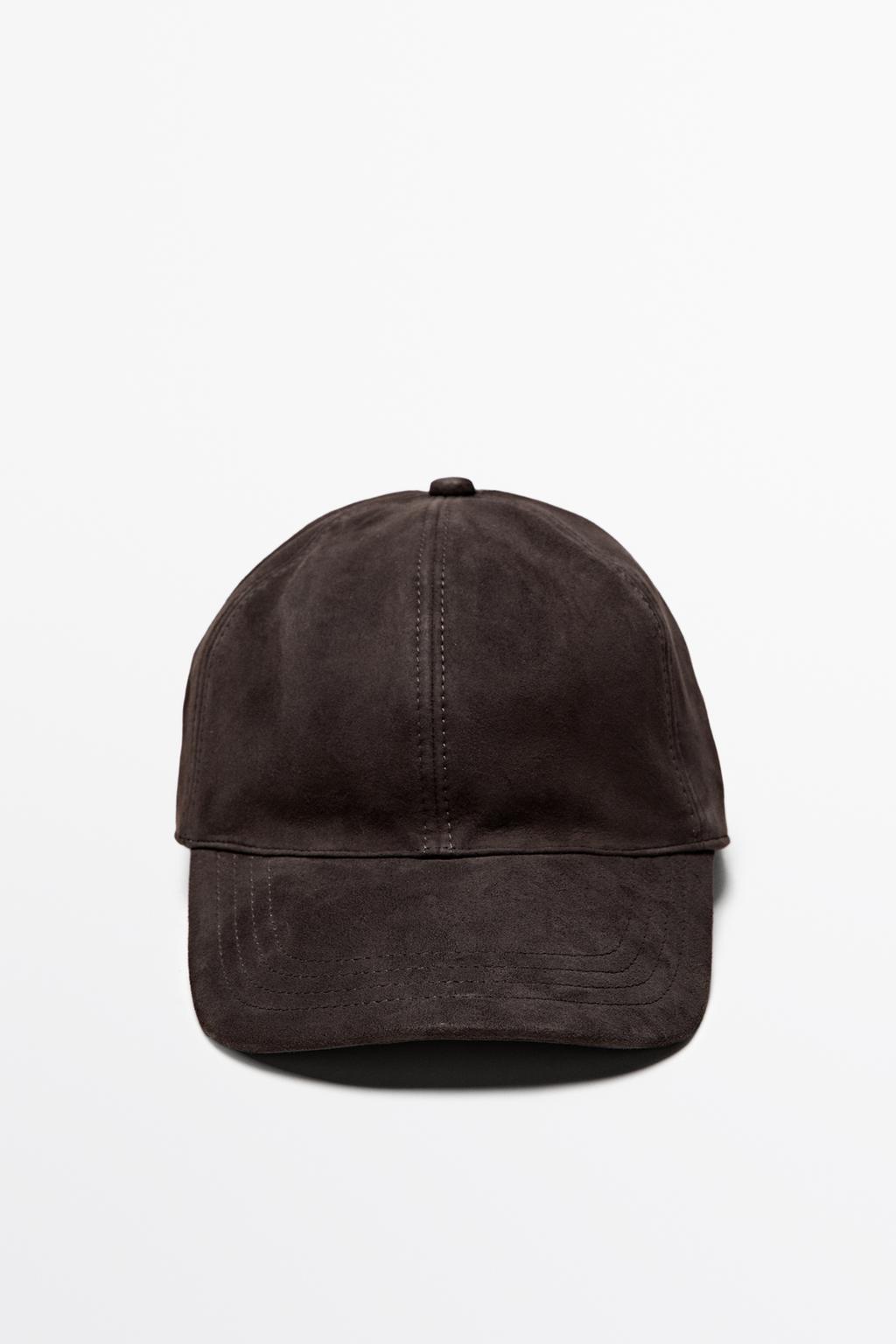 Massimo Dutti Zamşa dəri papaq