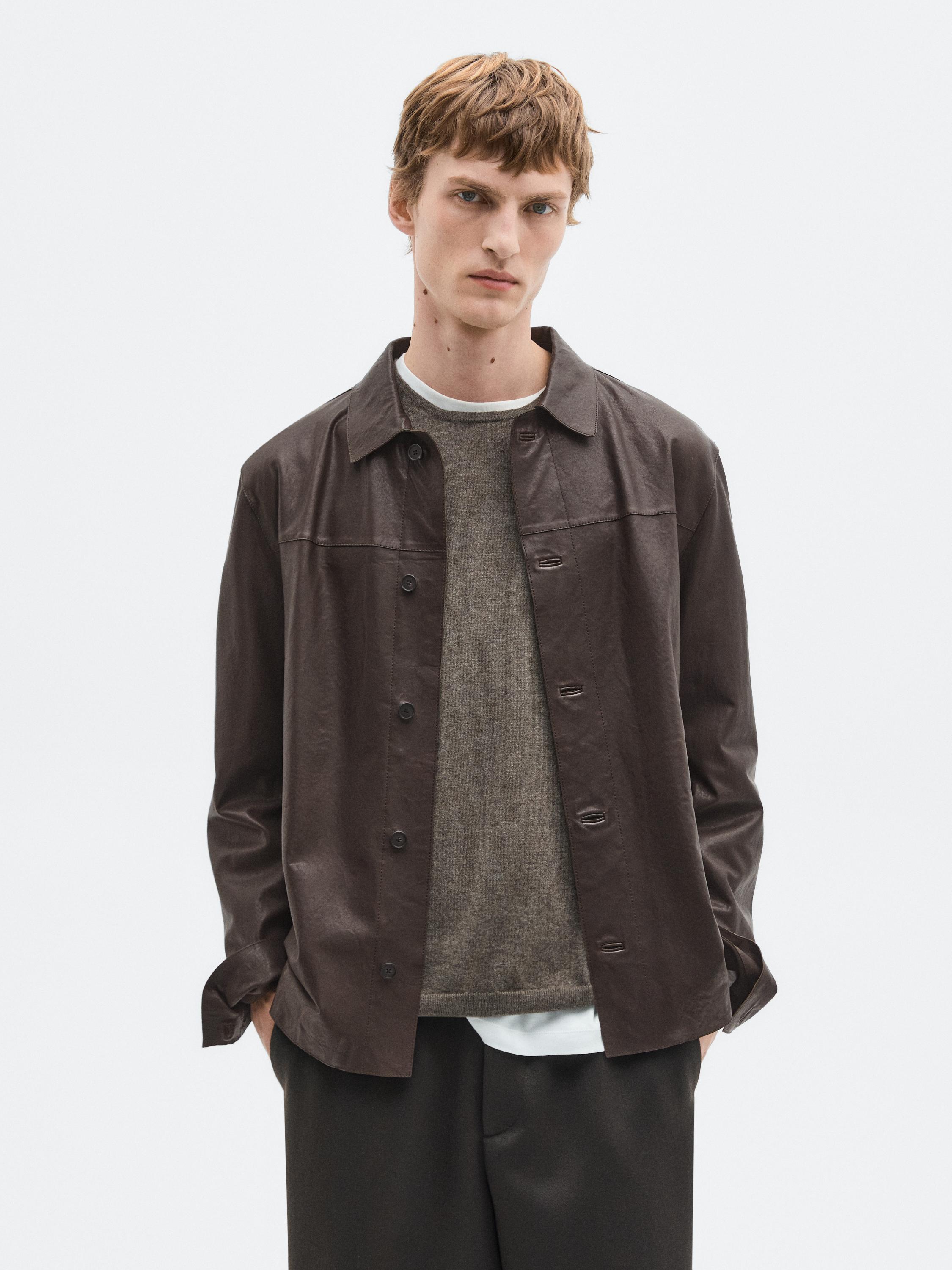 Nappa leather overshirt - LIMITED