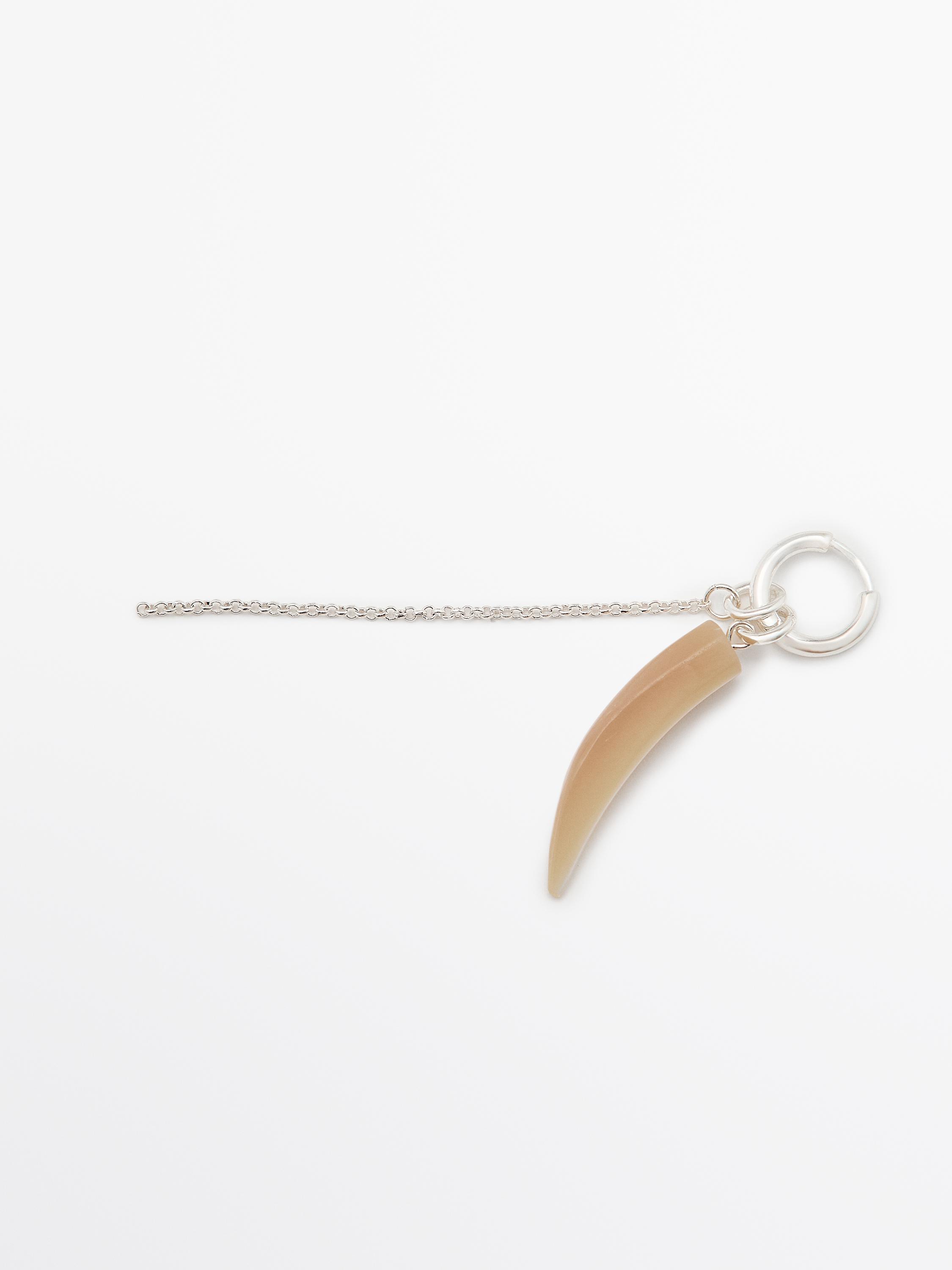 Oorbellen met ring en steentje