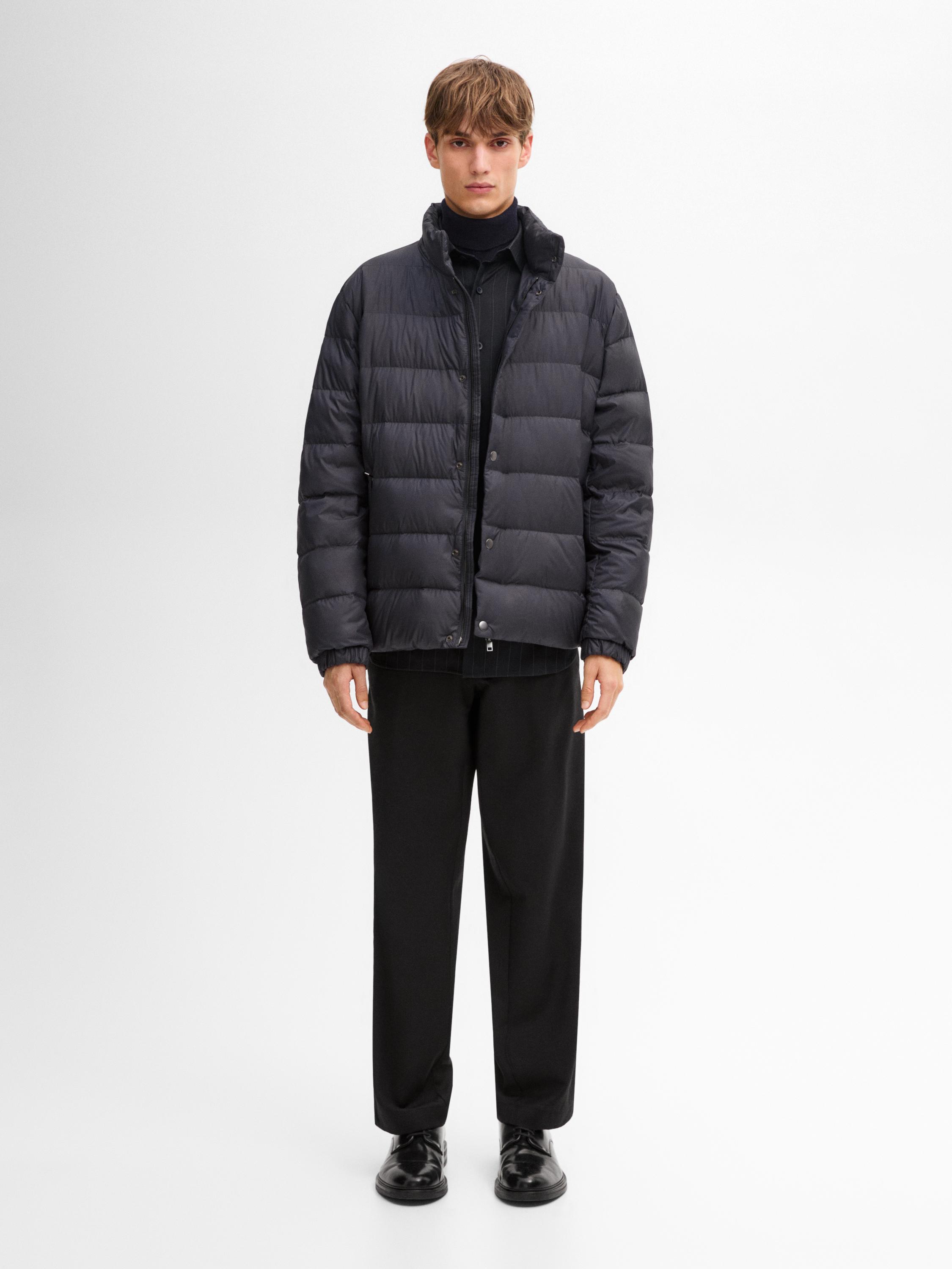 Lightweight puffer down jacket · Navy Blue · Coats And Jackets ...