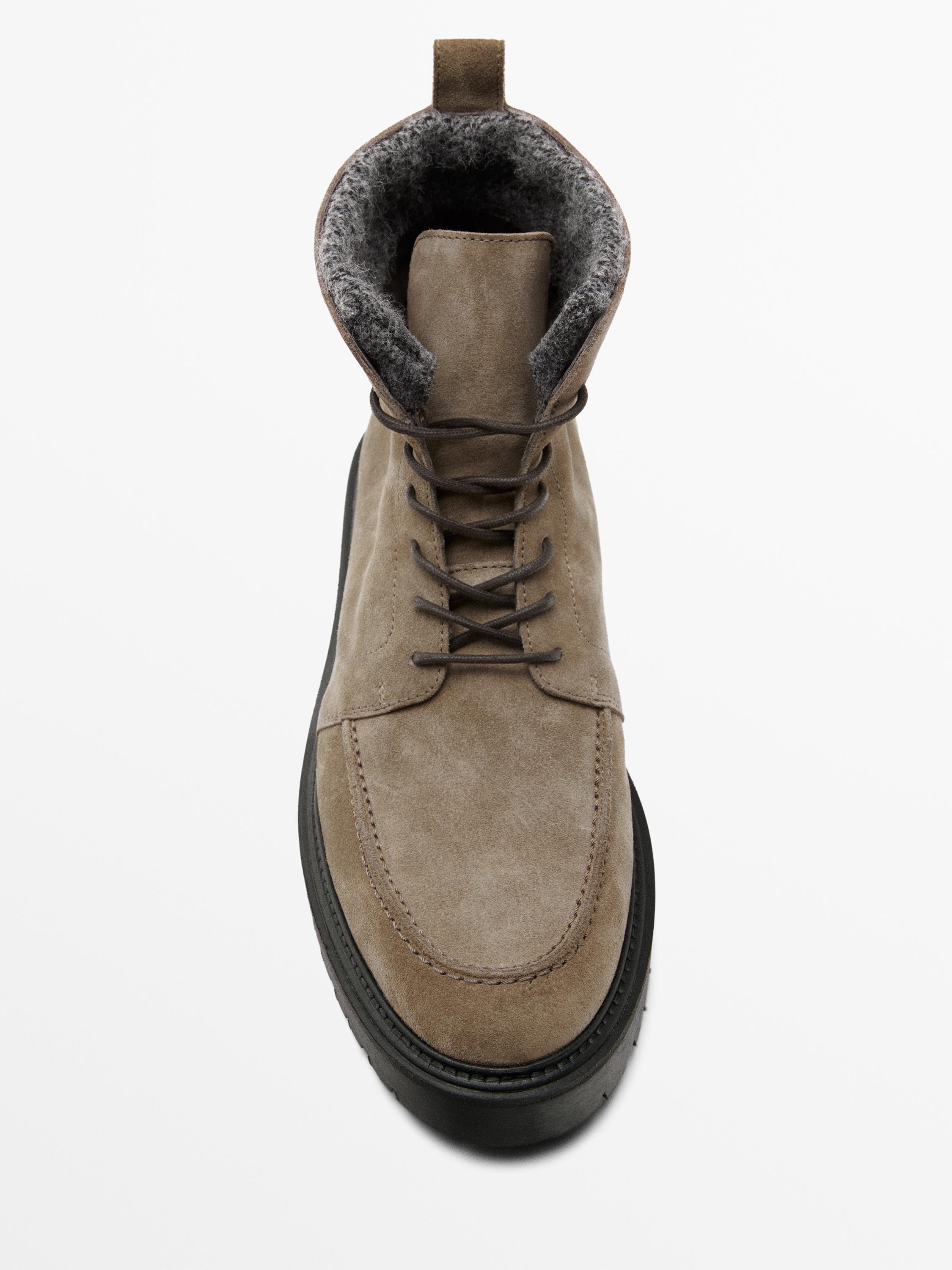 Suvarstomi odiniai auliniai batai su pamušalu