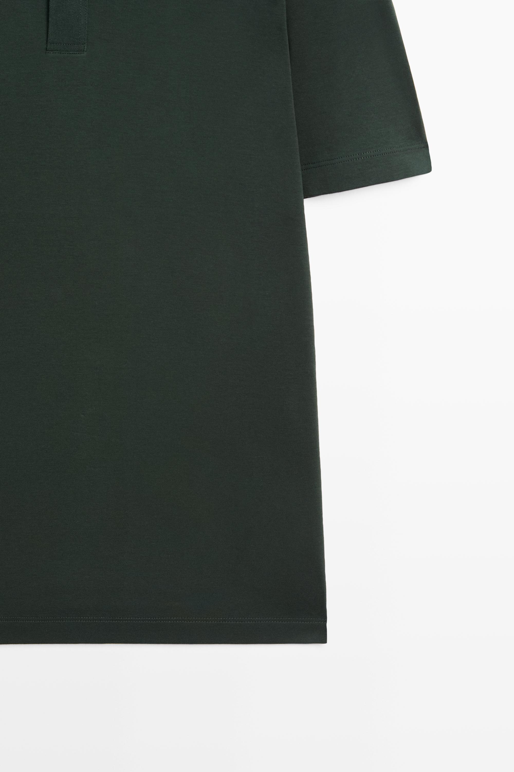 100% cotton short sleeve polo shirt — KHAKI