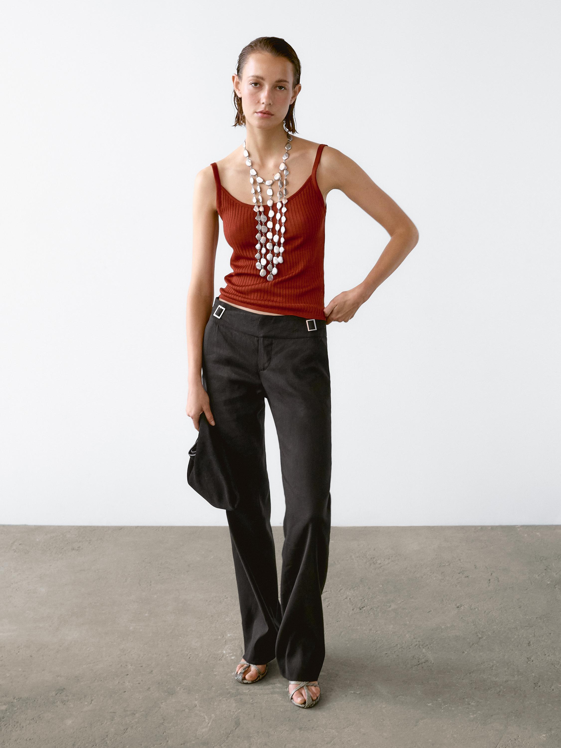 Ribbed crop top