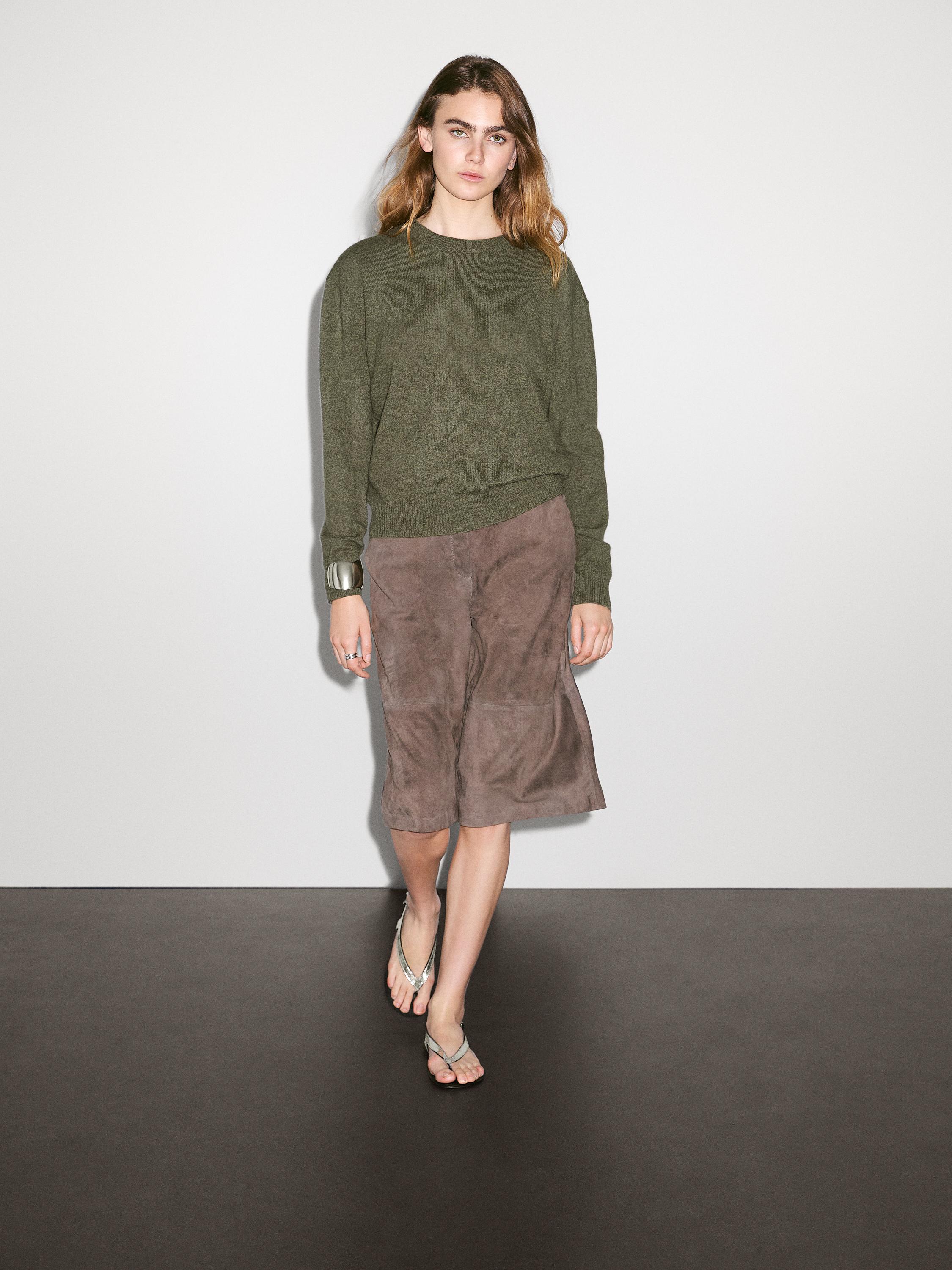 Crewneck jumper 100% cashmere