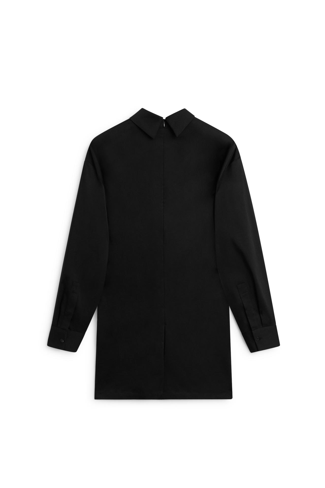 High neck zipper blouse - LIMITED EDITION — BLACK