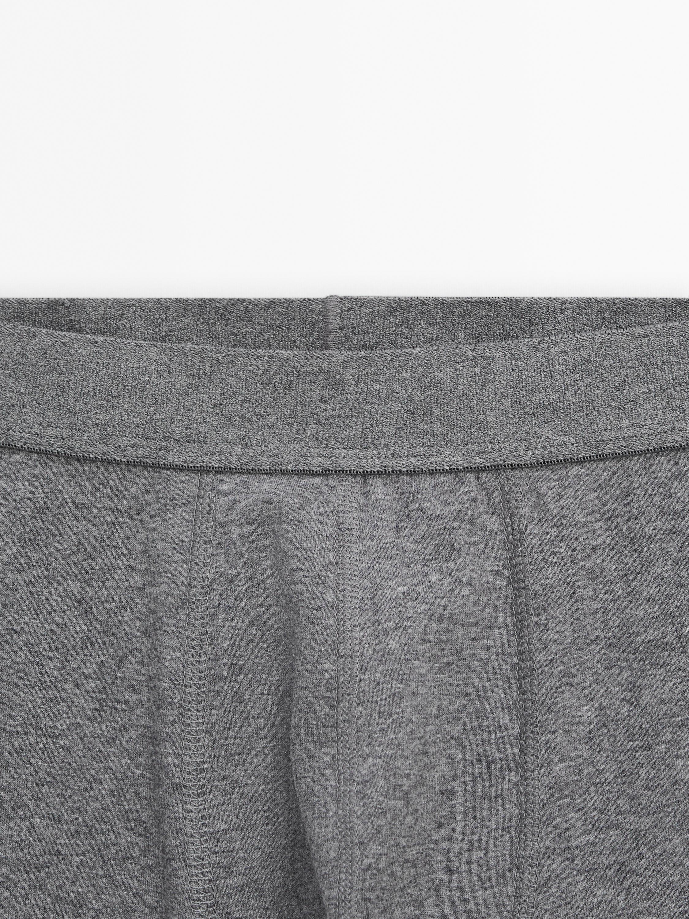 Plain cotton blend boxers