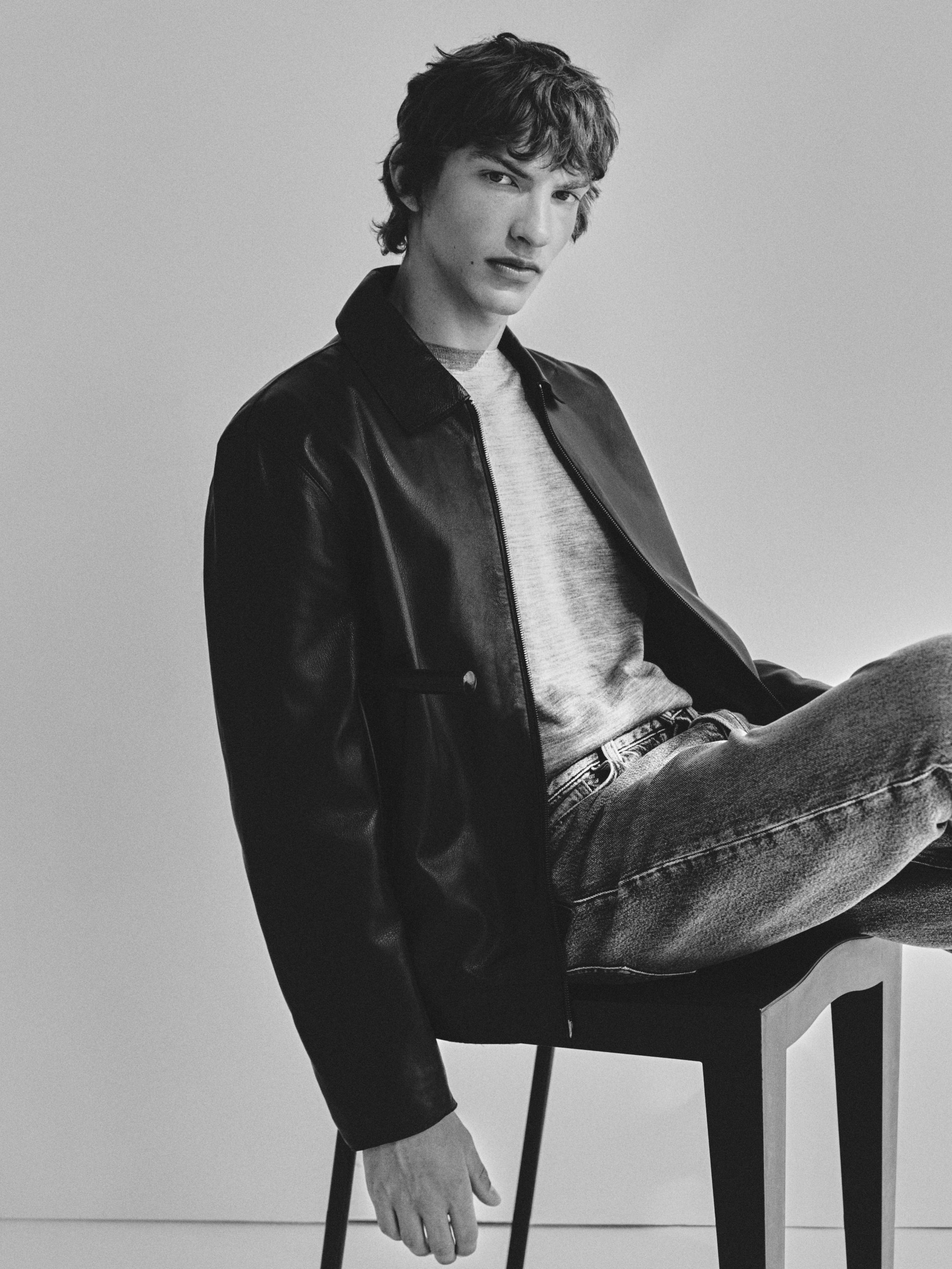 Nappa sheepskin jacket — BROWN