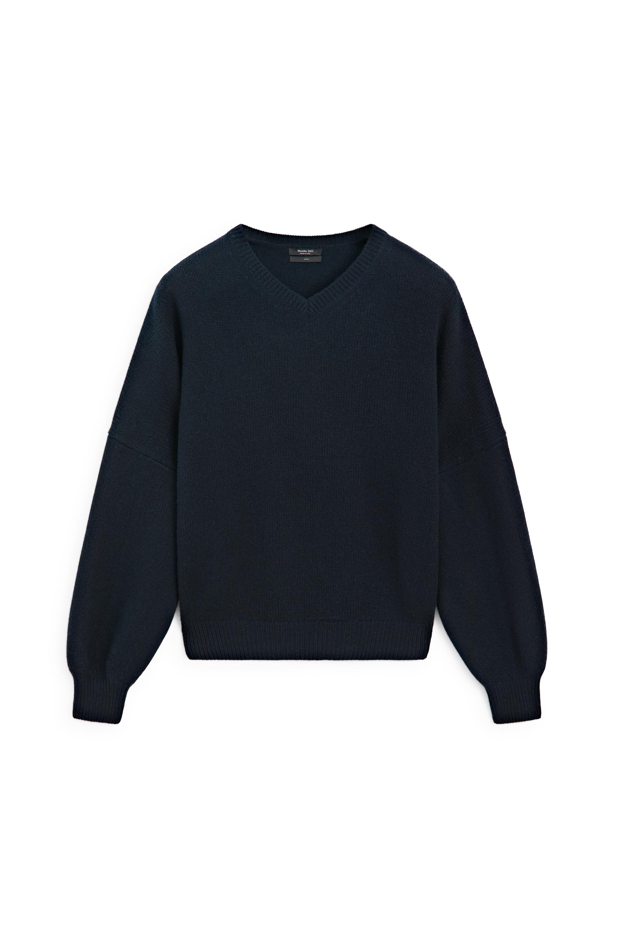 Massimo Dutti %100 Yün Oversize Triko Kazak