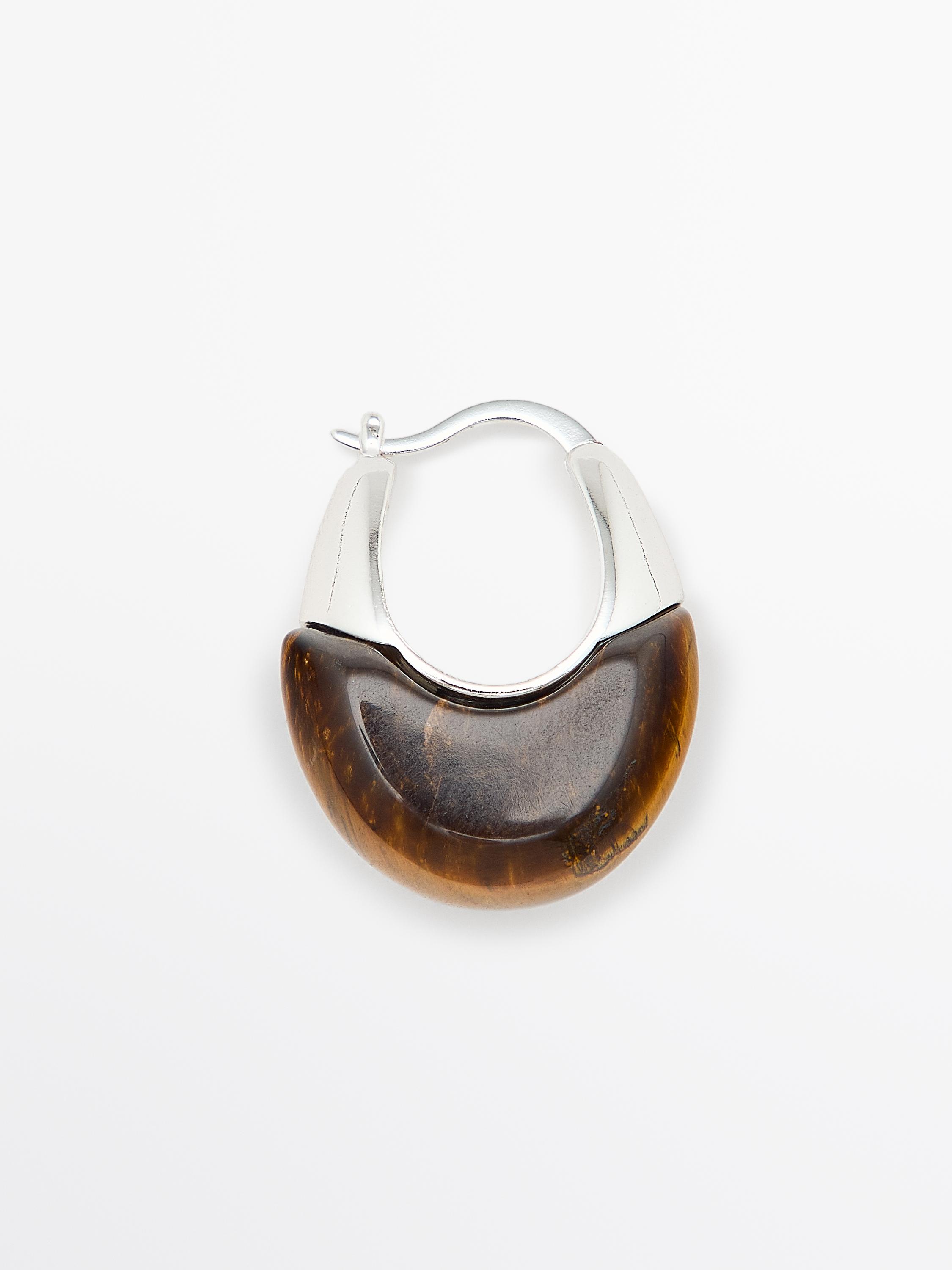 Orecchini con pietra naturale