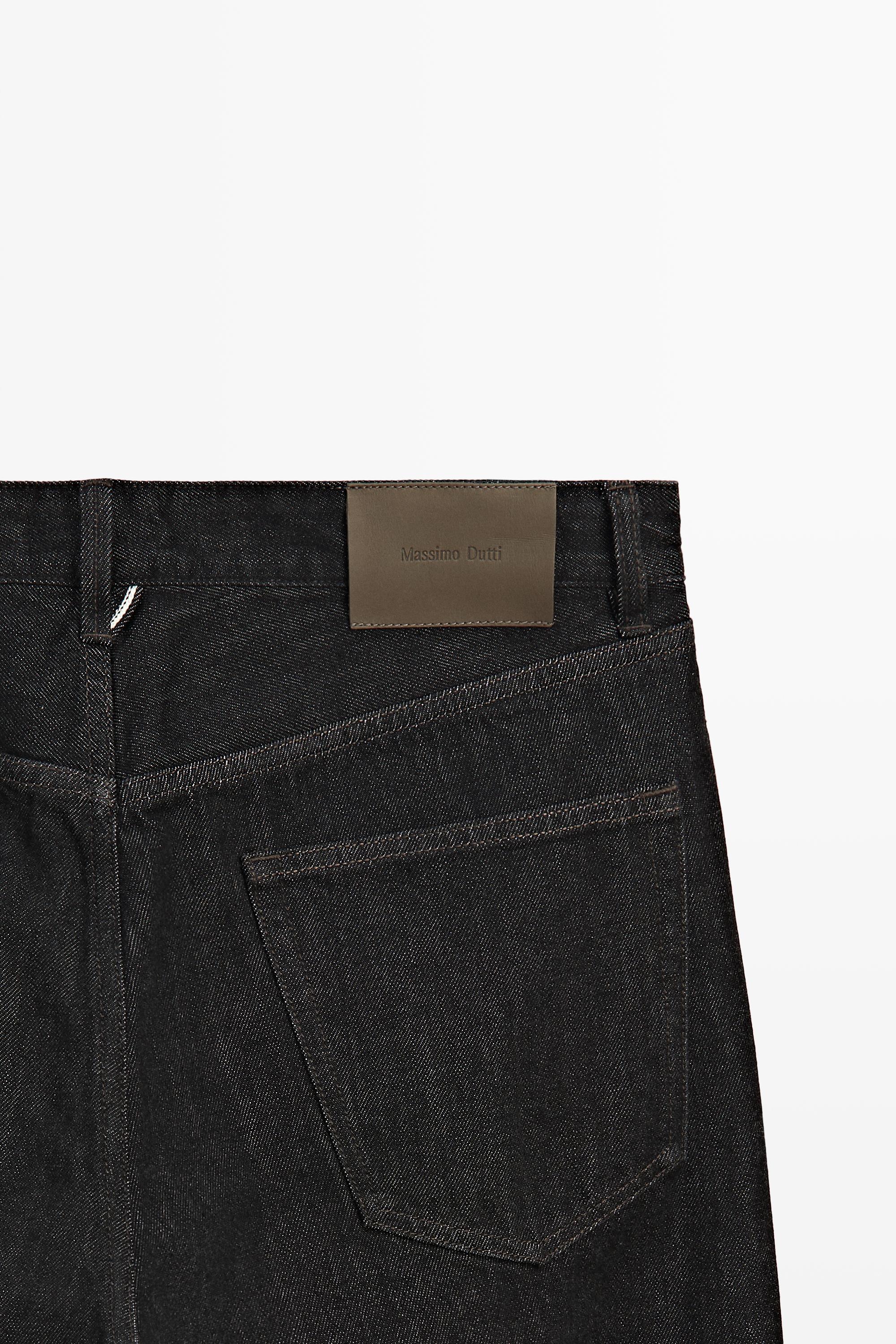 Selvedge fit jeans — BLACK