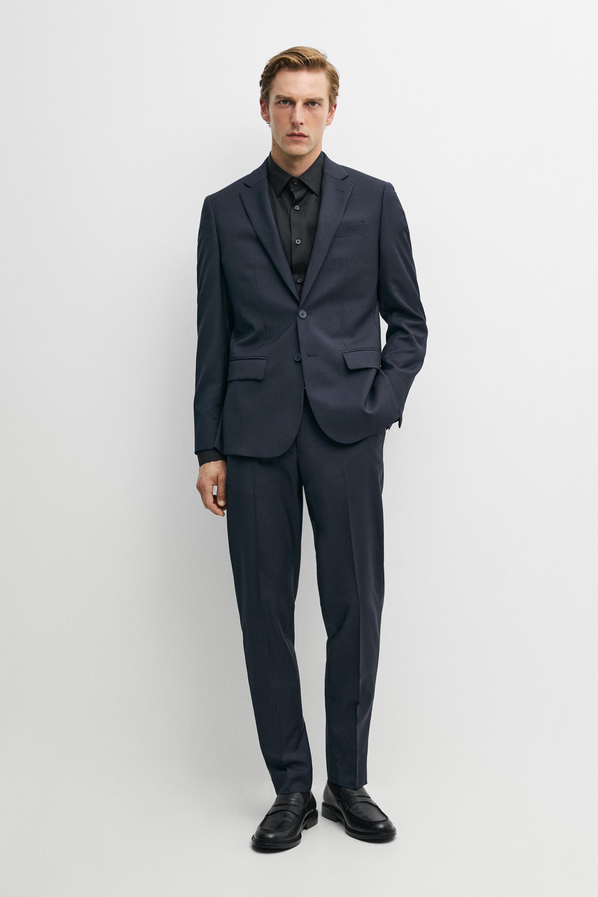 Slim fit stretch shirt — BLACK