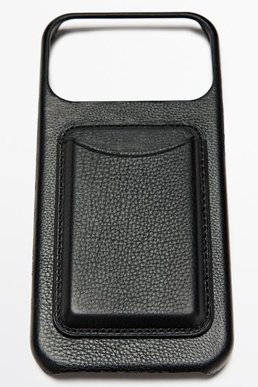 Nappa leather iPhone 17 Pro Max case — BLACK 5