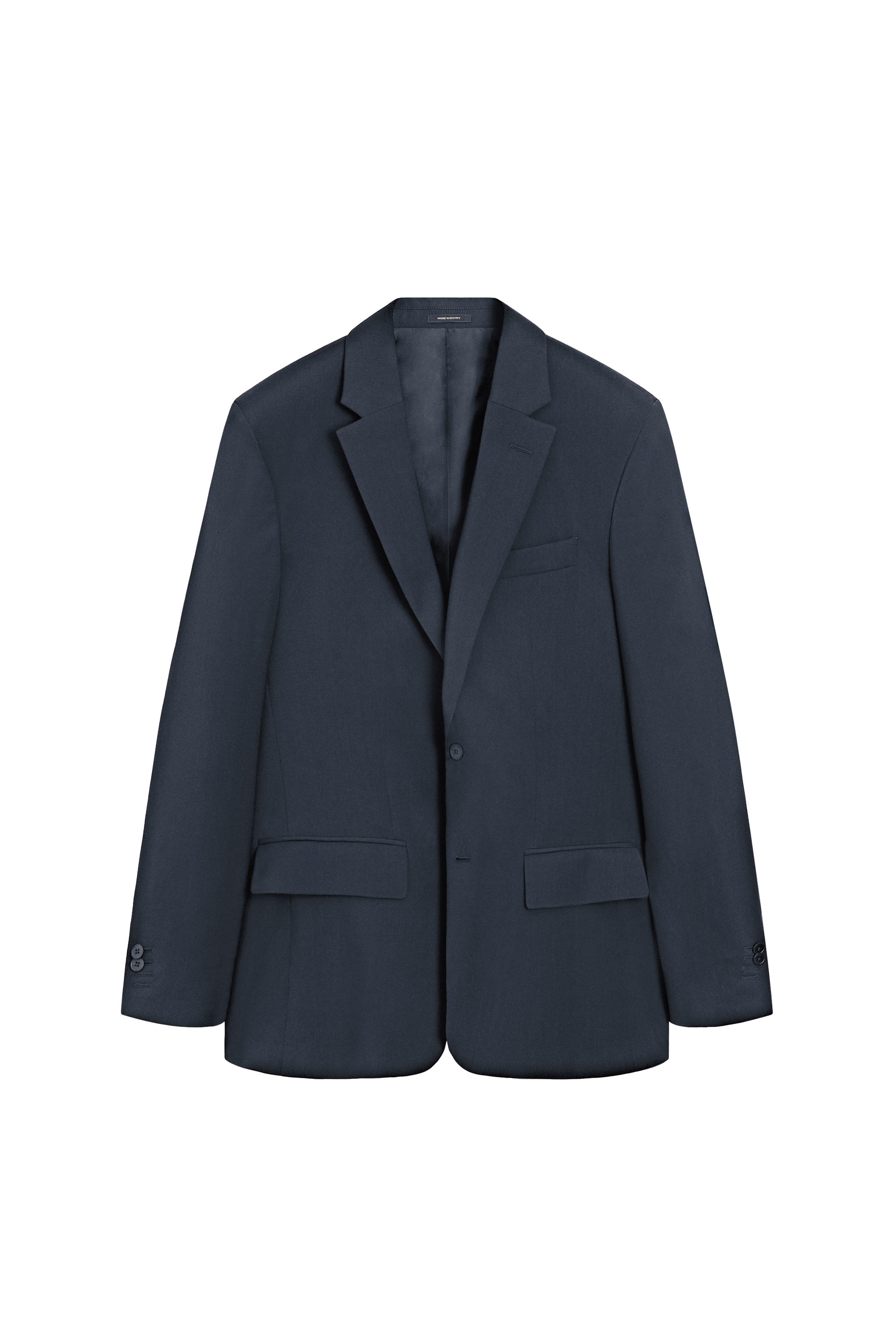 Massimo Dutti %100 soğuk yünlü klasik blazer görsel 2