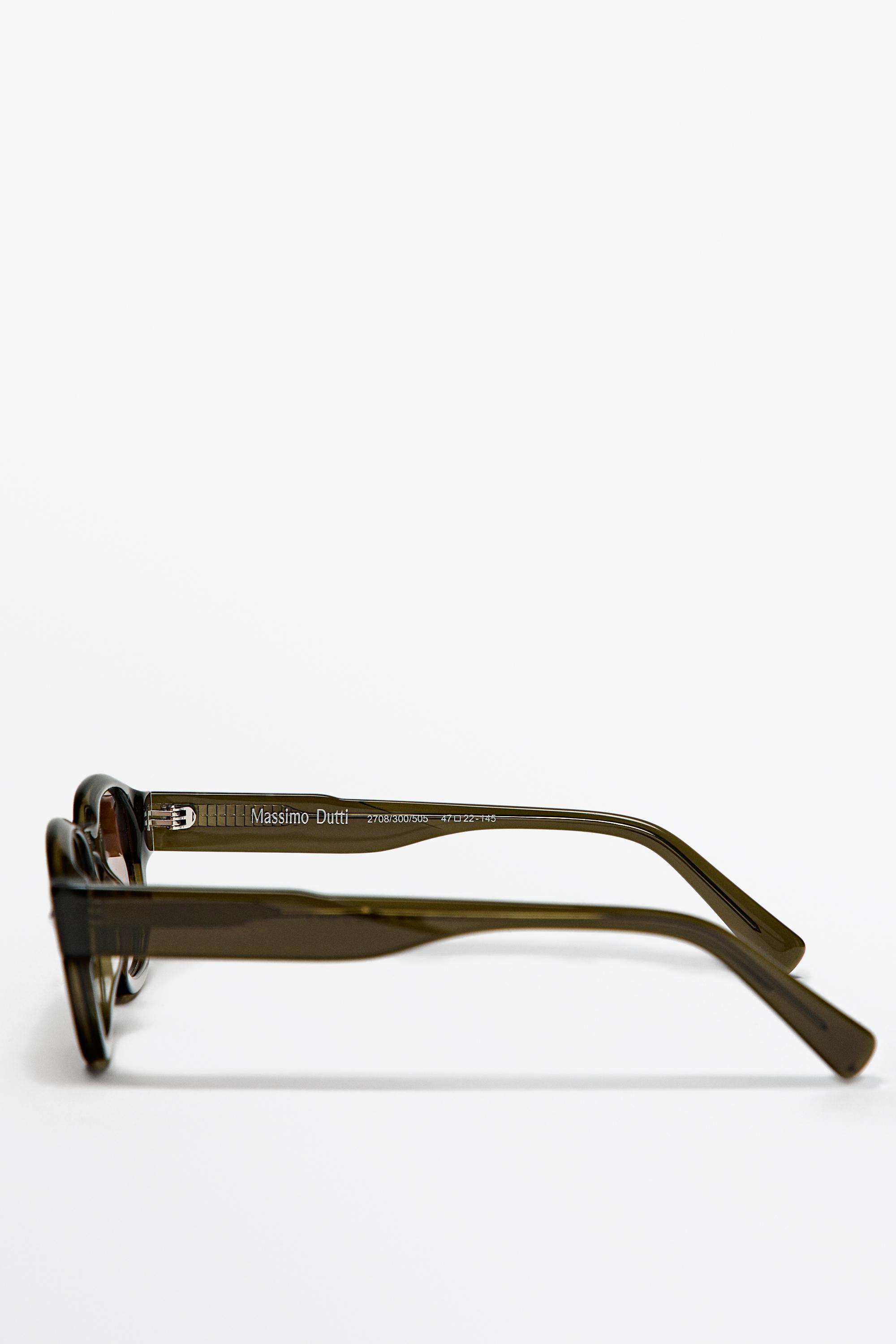 Geometric sunglasses — KHAKI