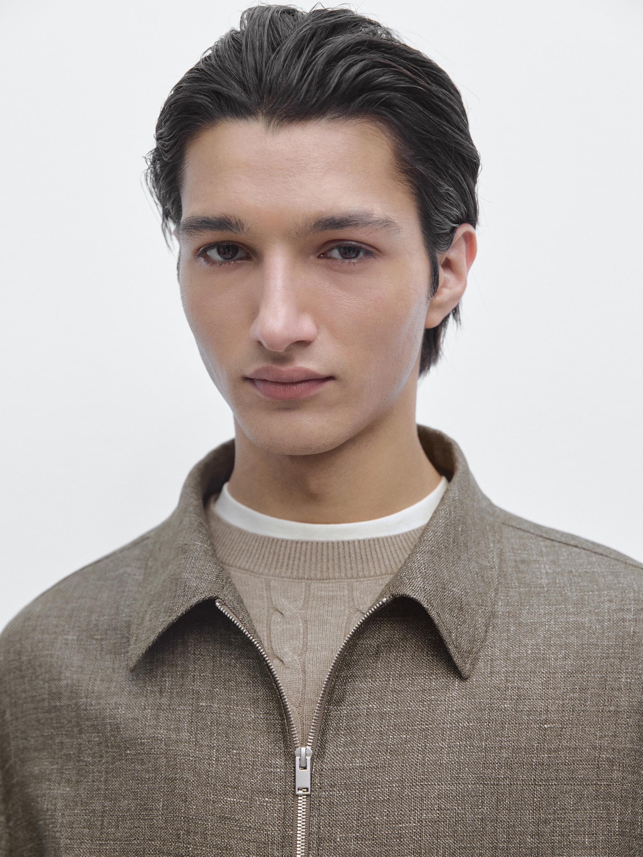 Short jacket with pocket details — GREEN