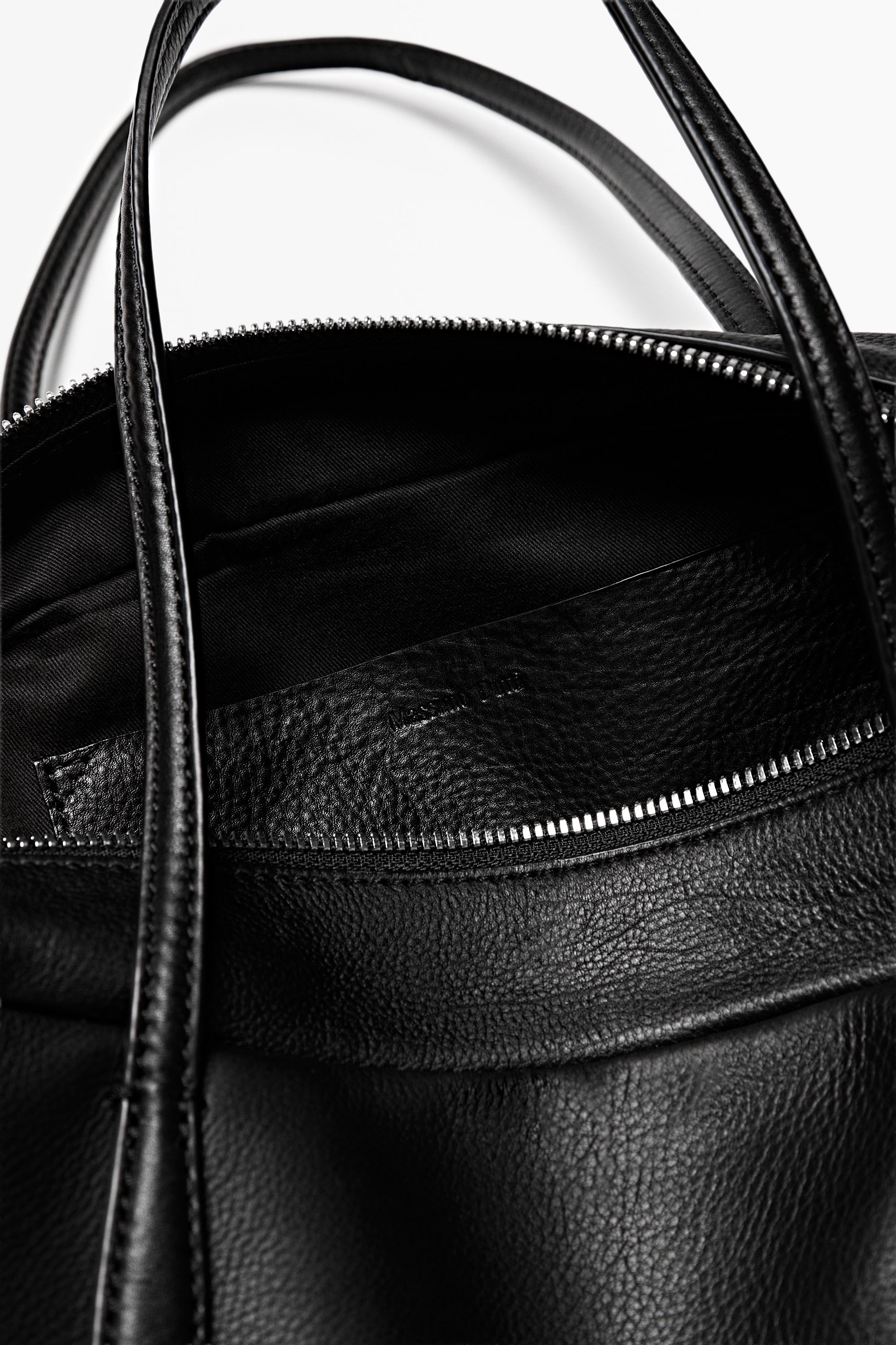 Mini nappa leather duffle bag