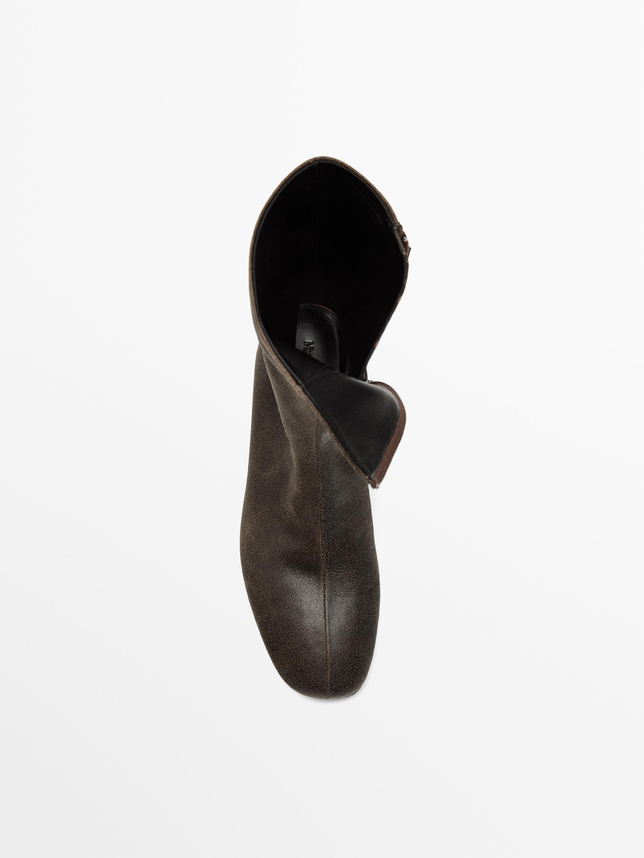 Bottines talon similicuir