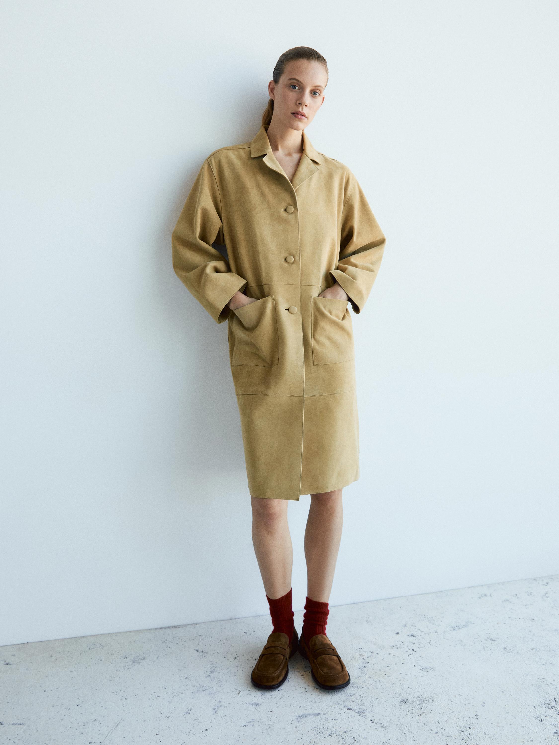 Mocassins croûte de cuir