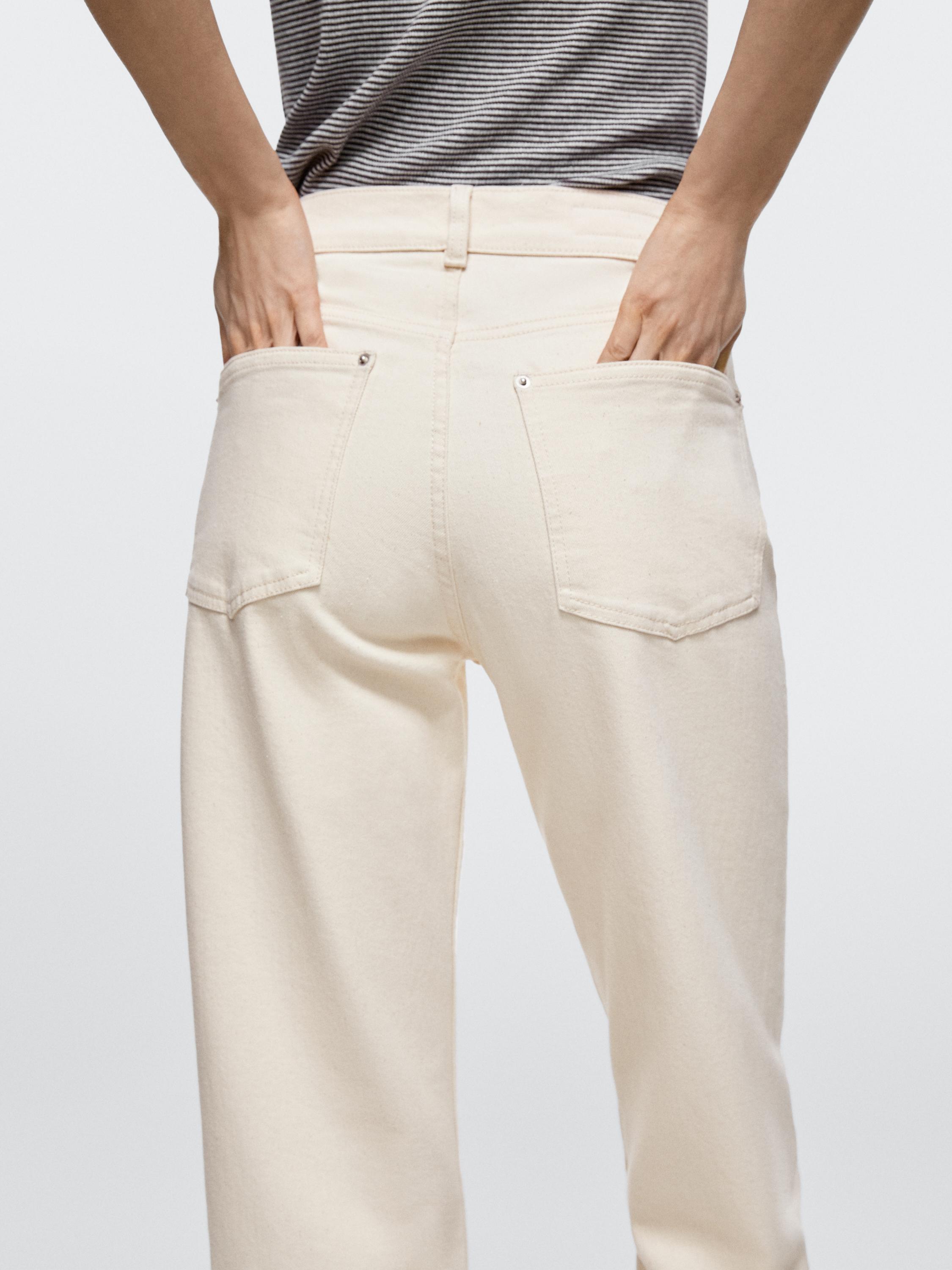 Mid-rise straight-leg jeans — CREAM