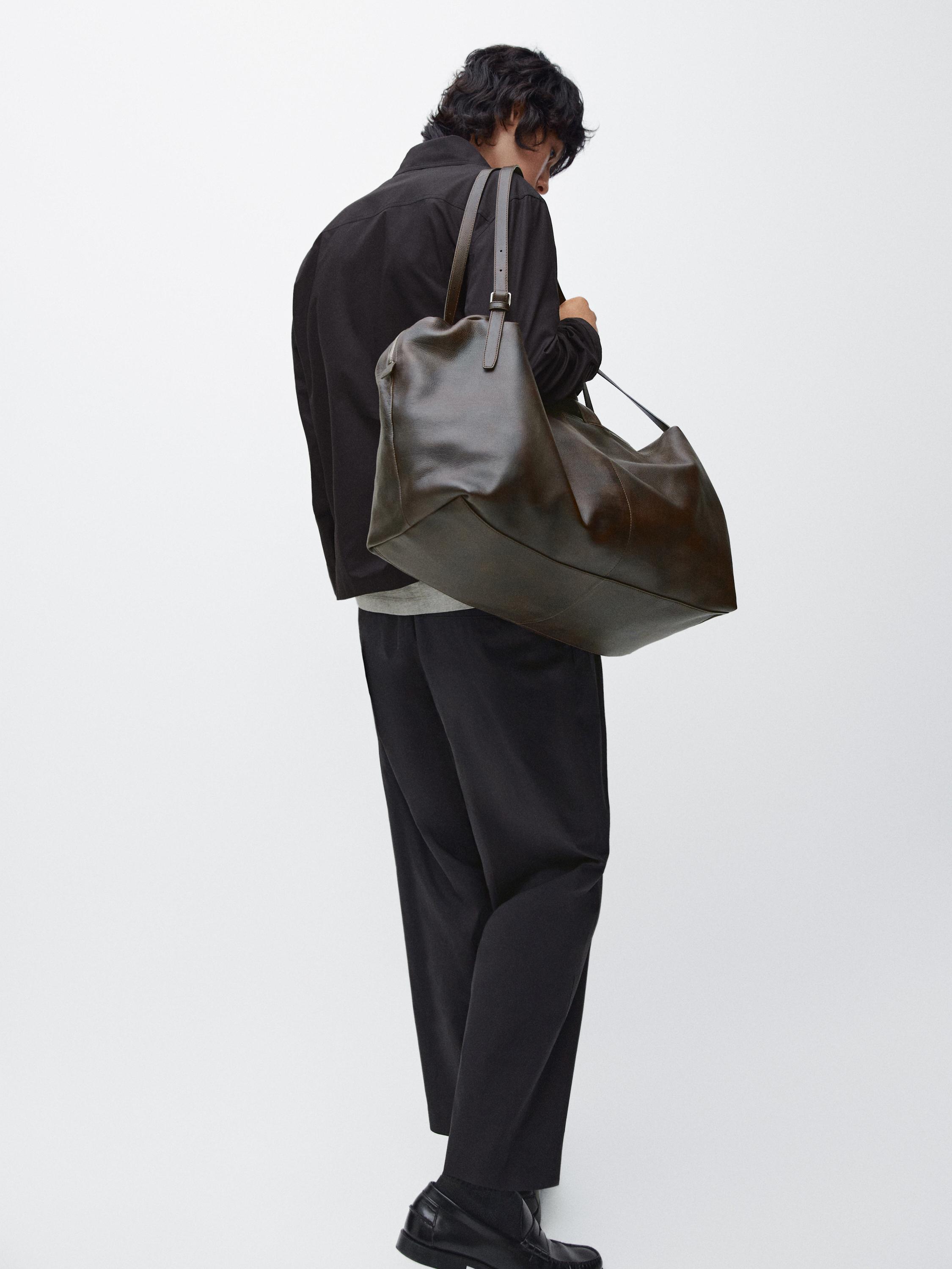 Cotton trousers with double darts — NAVY BLUE