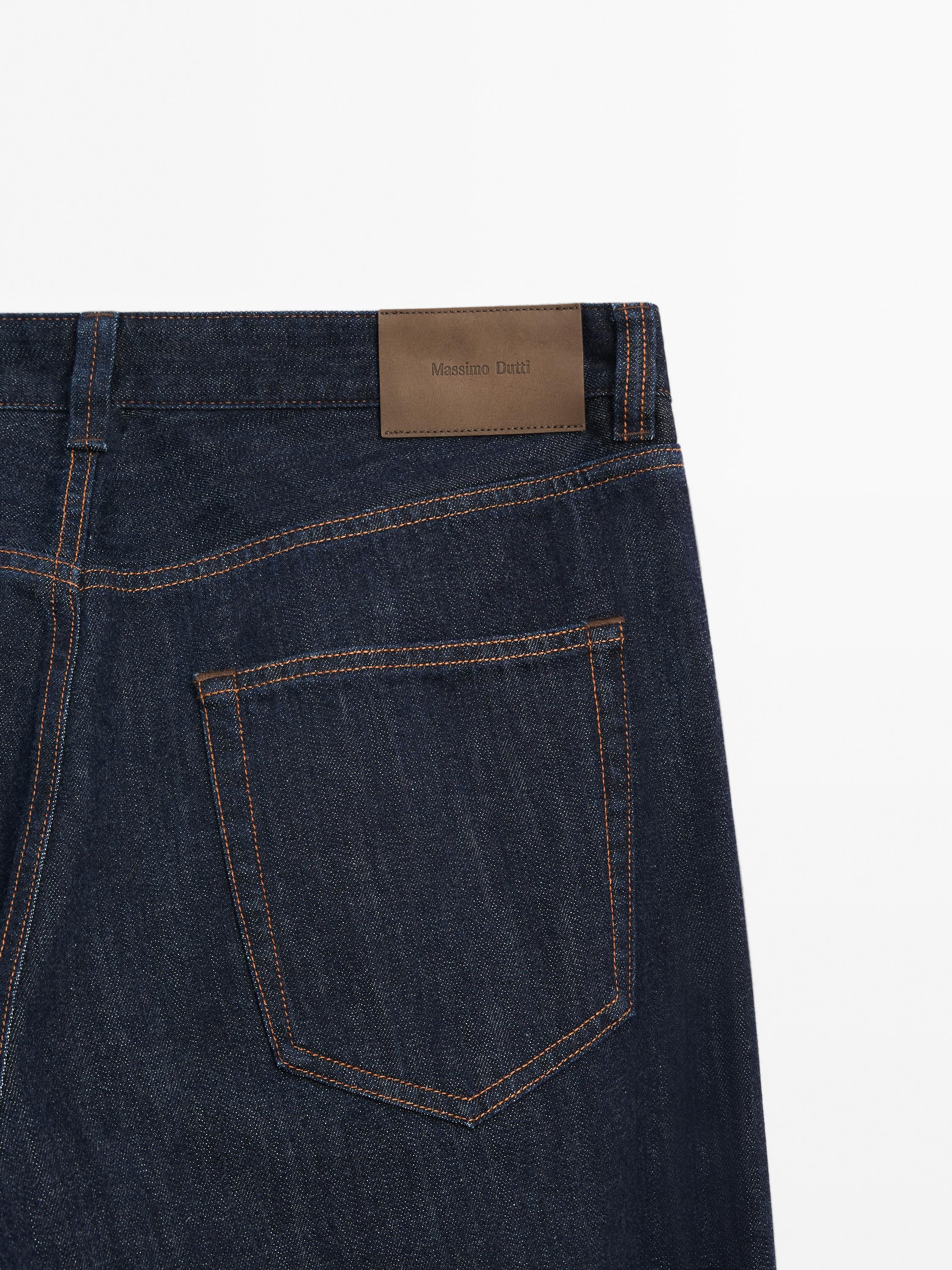 Relaxed fit selvedge jeans