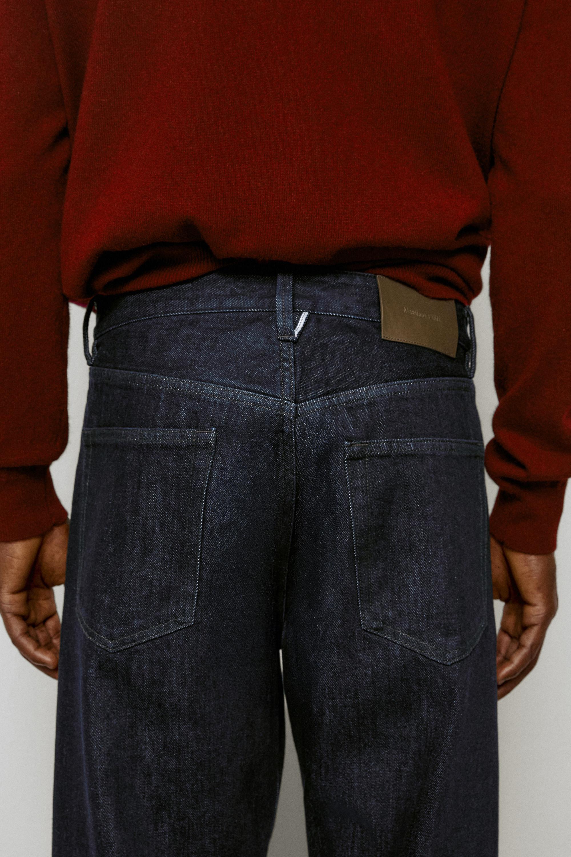 Selvedge fit jeans — NAVY BLUE