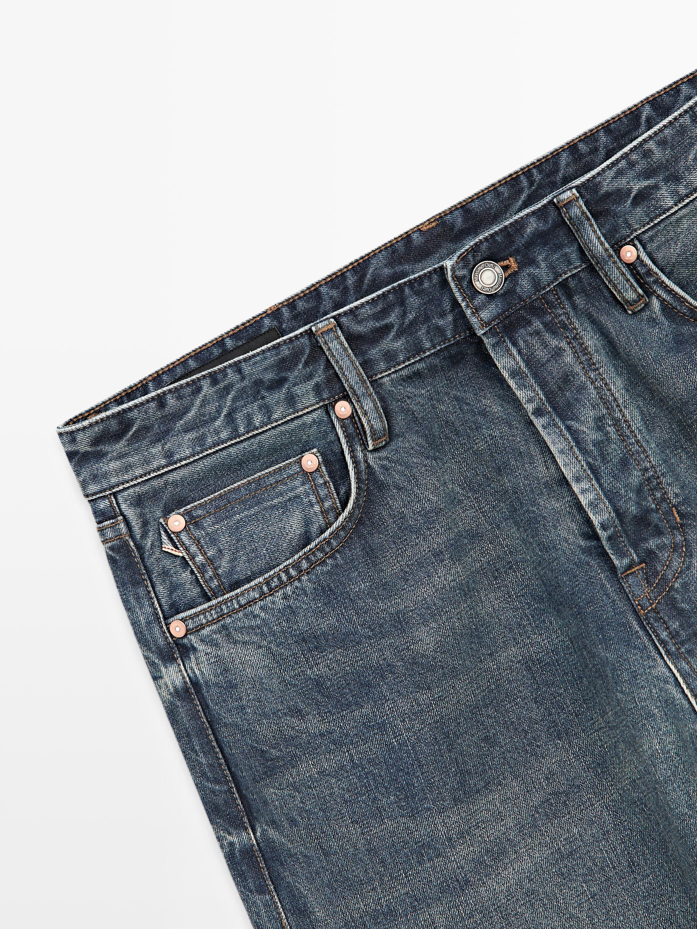 Selvedge fit jeans — MEDIUM BLUE