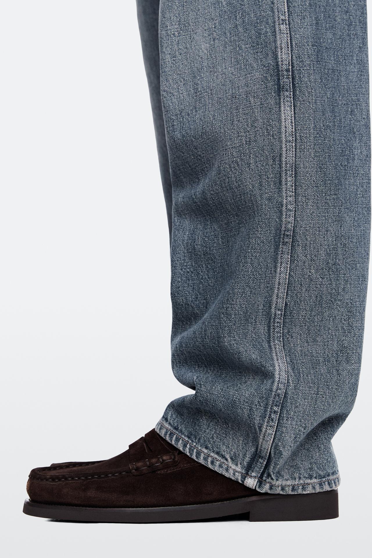 Leather penny loafer — BROWN