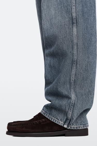 Leather penny loafer — BROWN 4