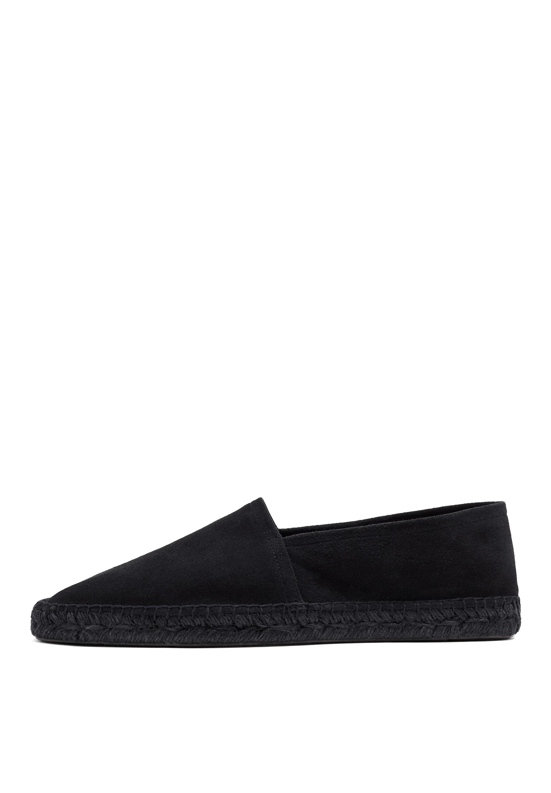 Leather espadrilles — Dark blue