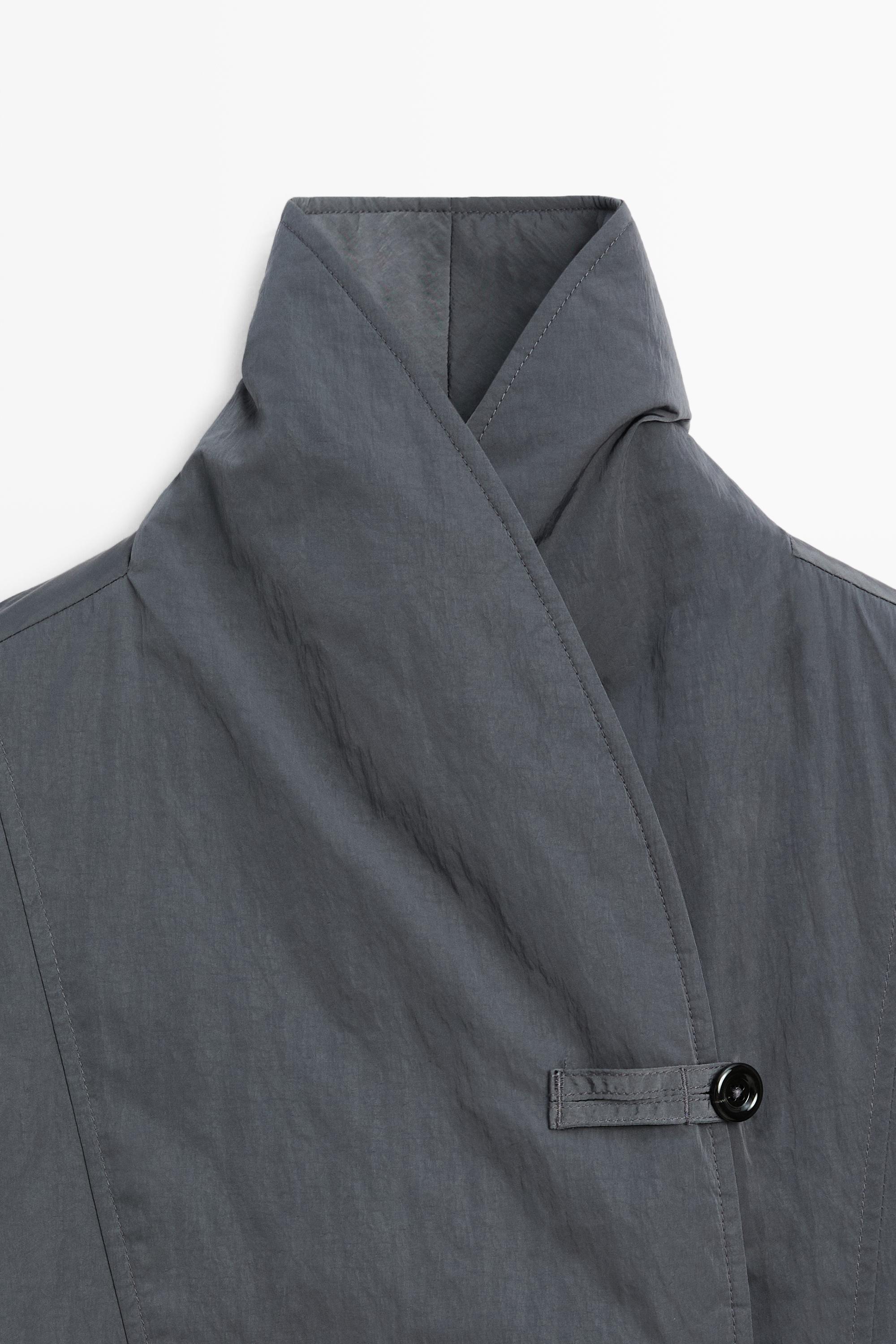 Quilted bomber jacket — BLUE
