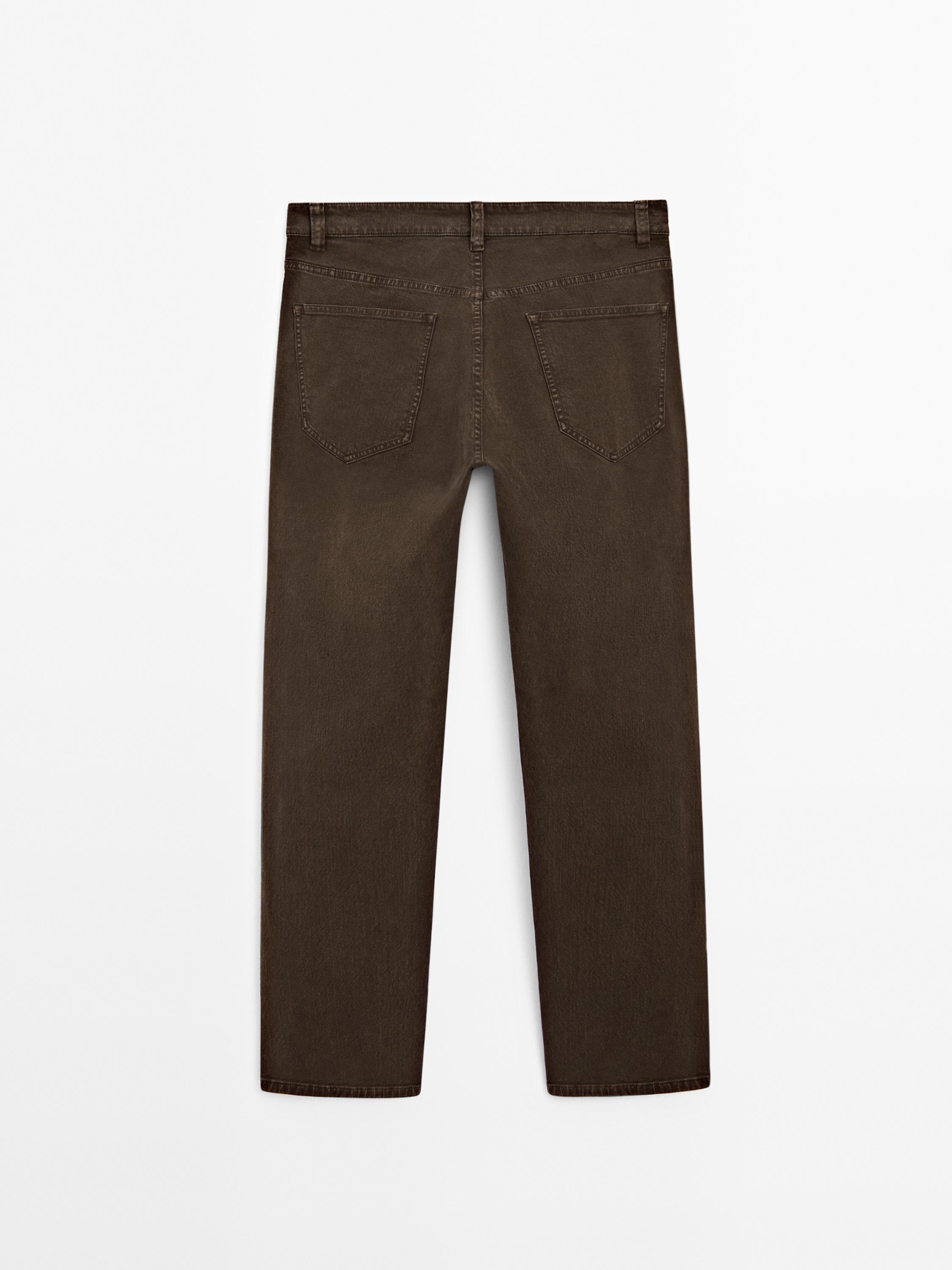 Relaxed fit denim trousers