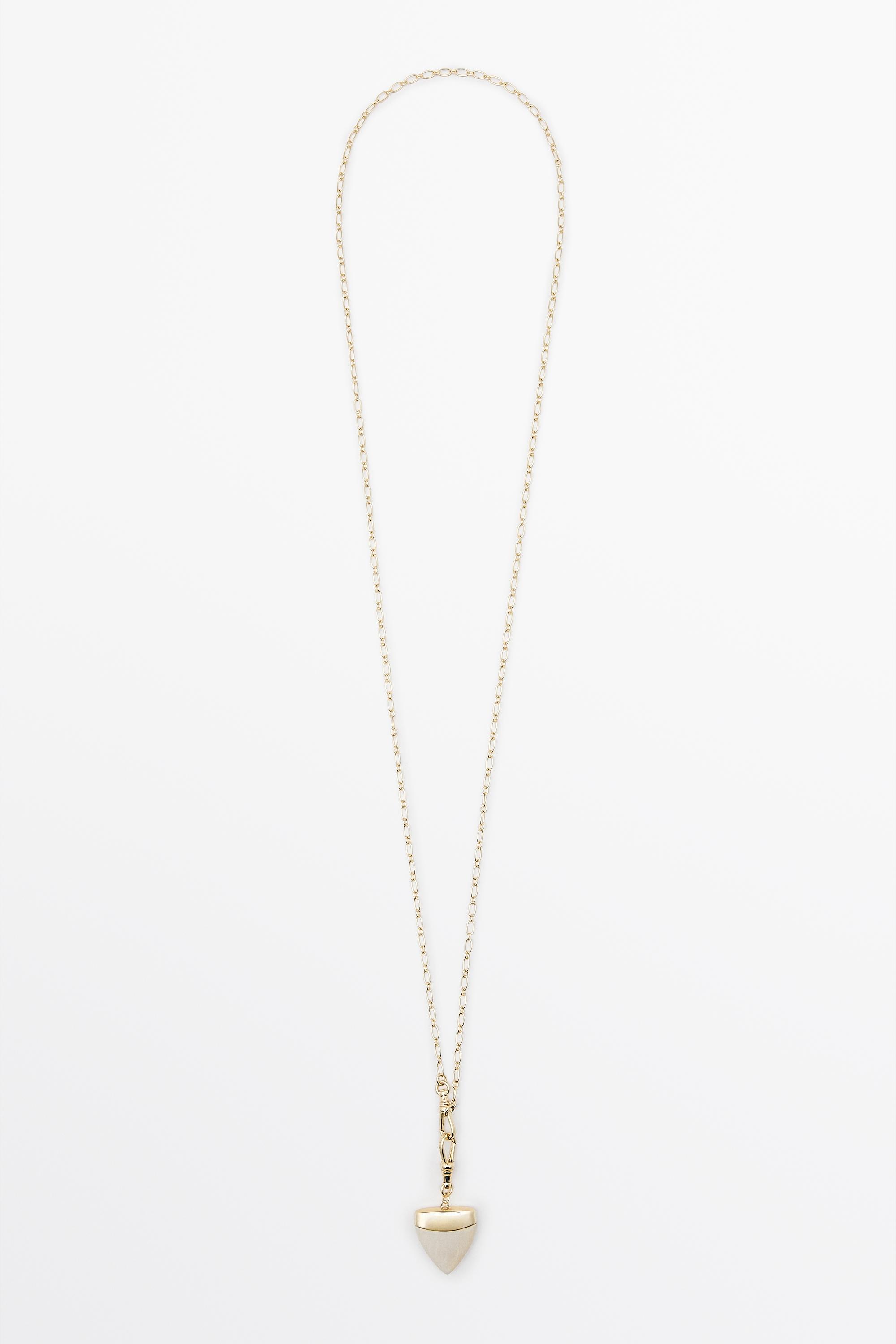 Stone tusk necklace