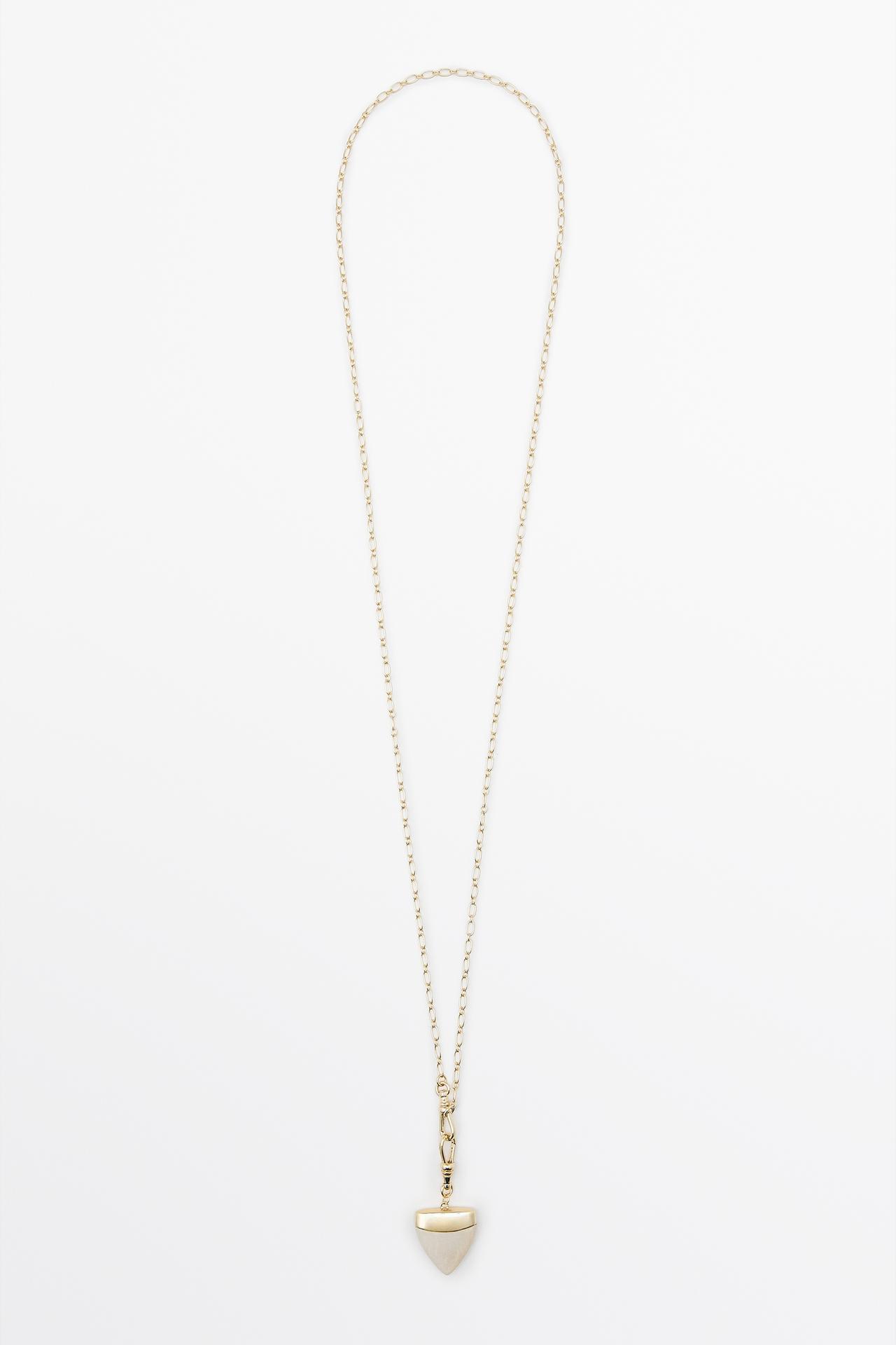 Stone tusk necklace — GOLDEN